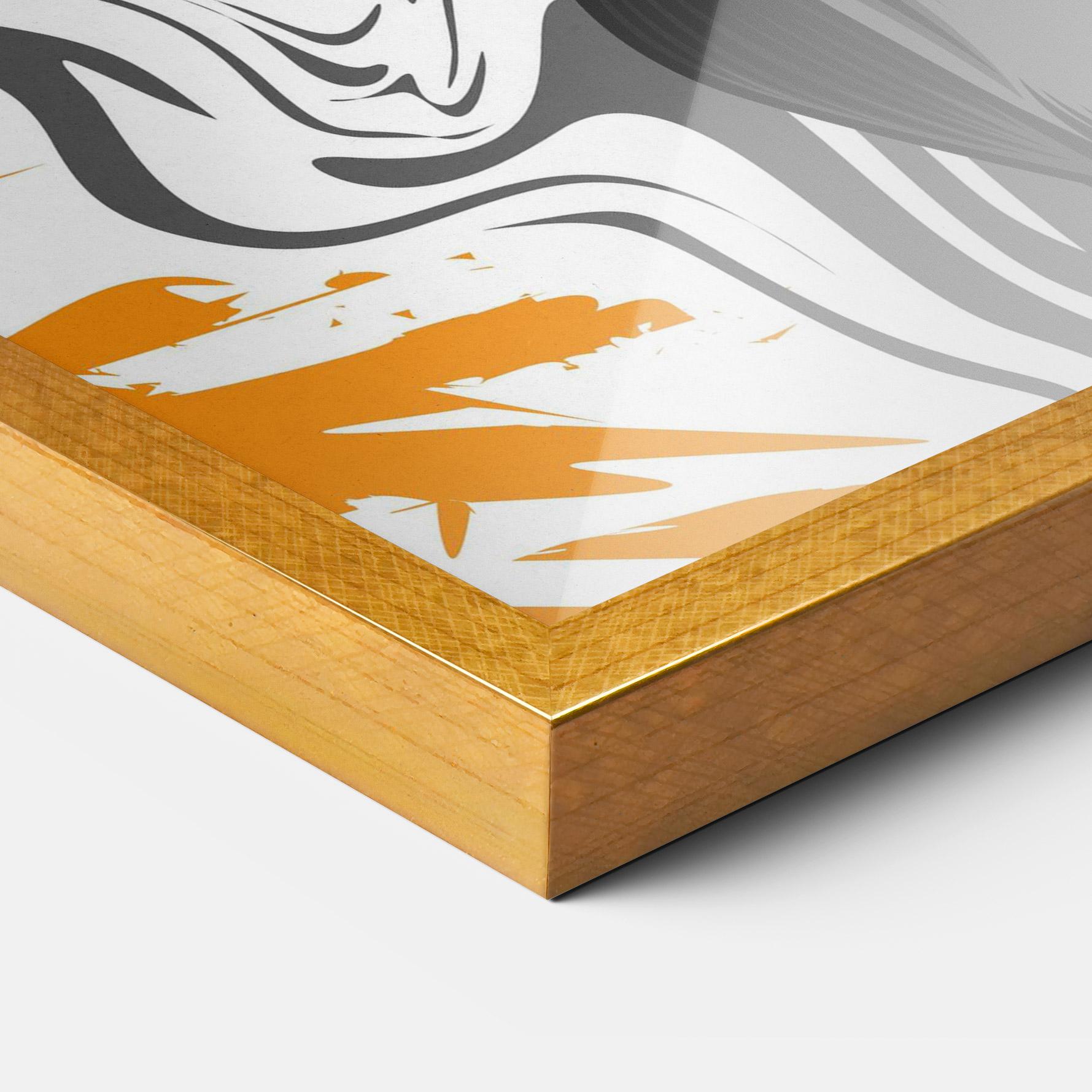 Gerahmte Poster Cyborg Yellow Bunny mockup 3