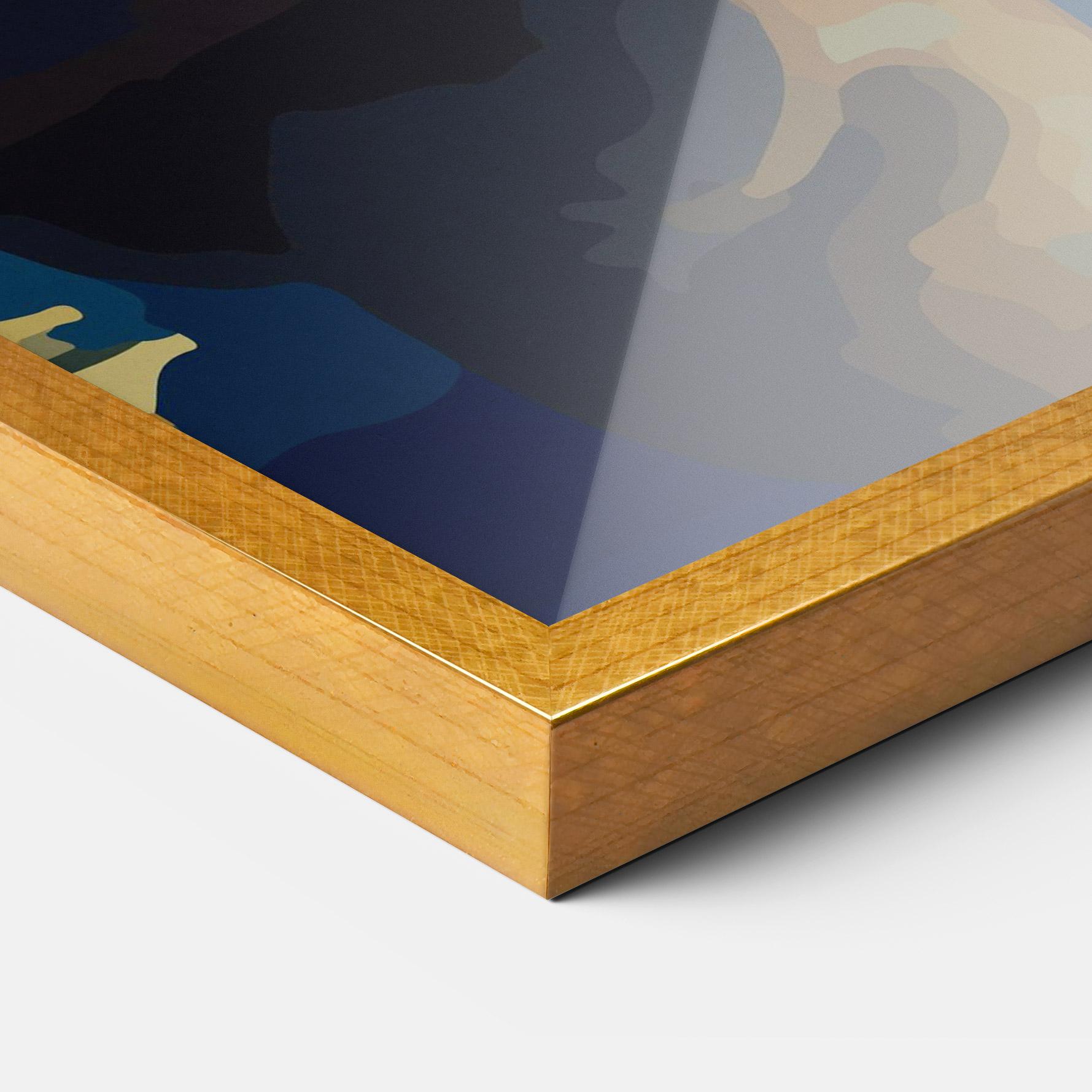 Gerahmte Poster Full Moon Bunny mockup 3