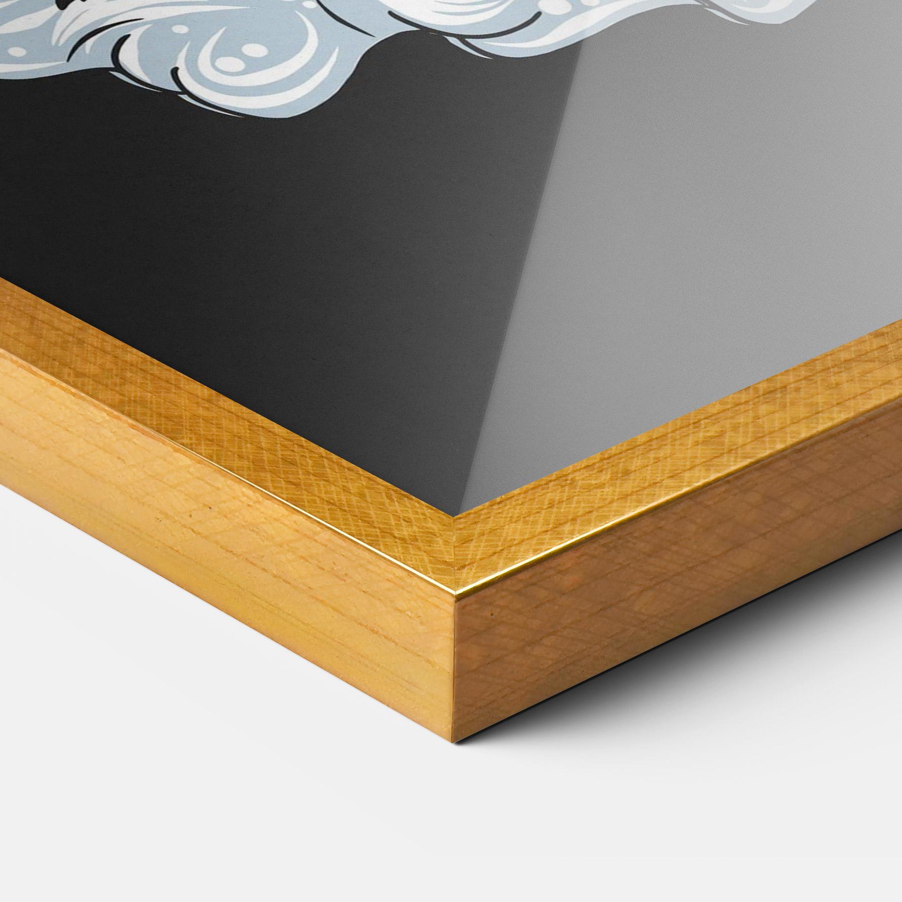 Gerahmte Poster Moon Bunny mockup 3