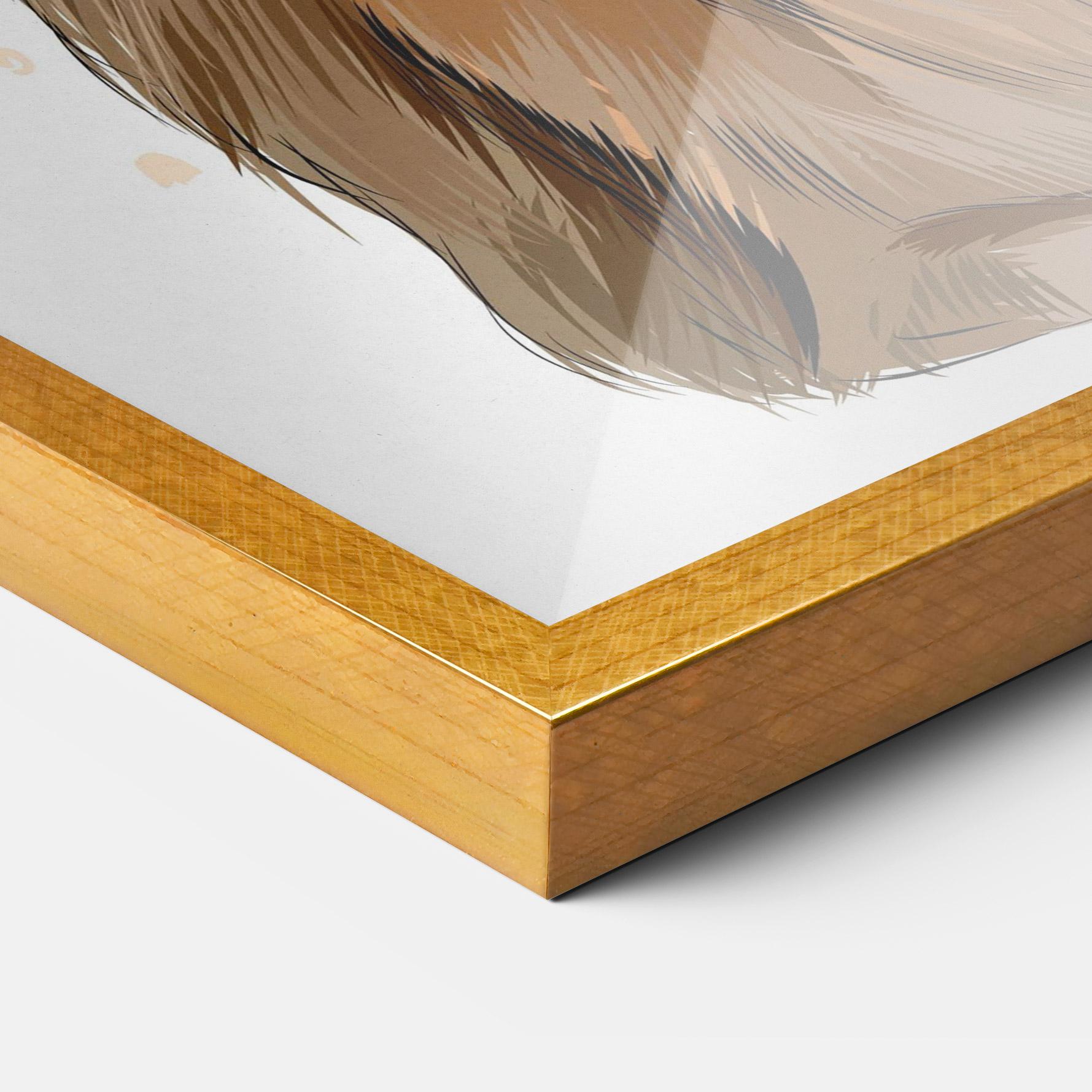 Gerahmte Poster Painted Bunny mockup 3