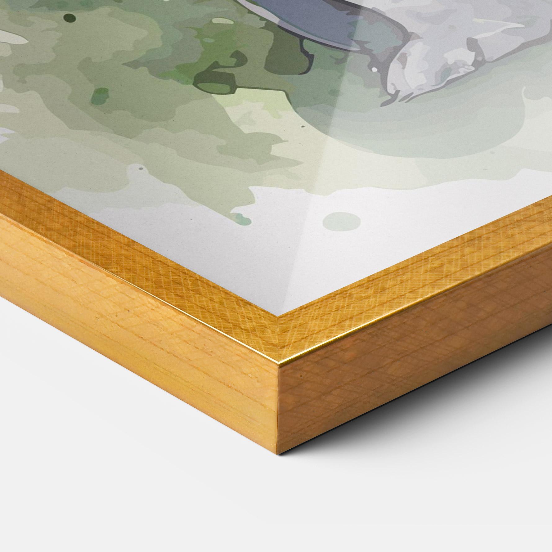 Gerahmte Poster Pretty Bunny Art mockup 3