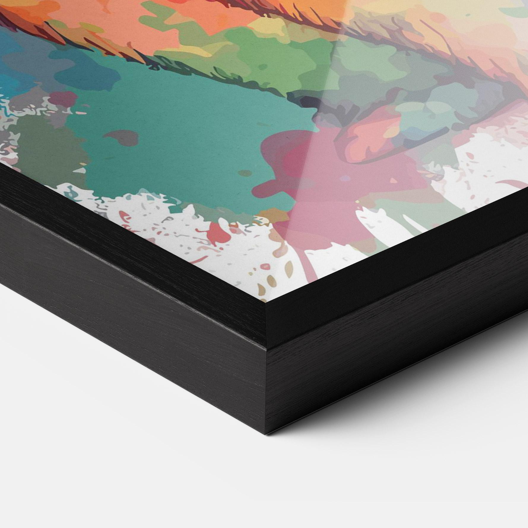 Gerahmte Poster Brush Rabbit mockup 3