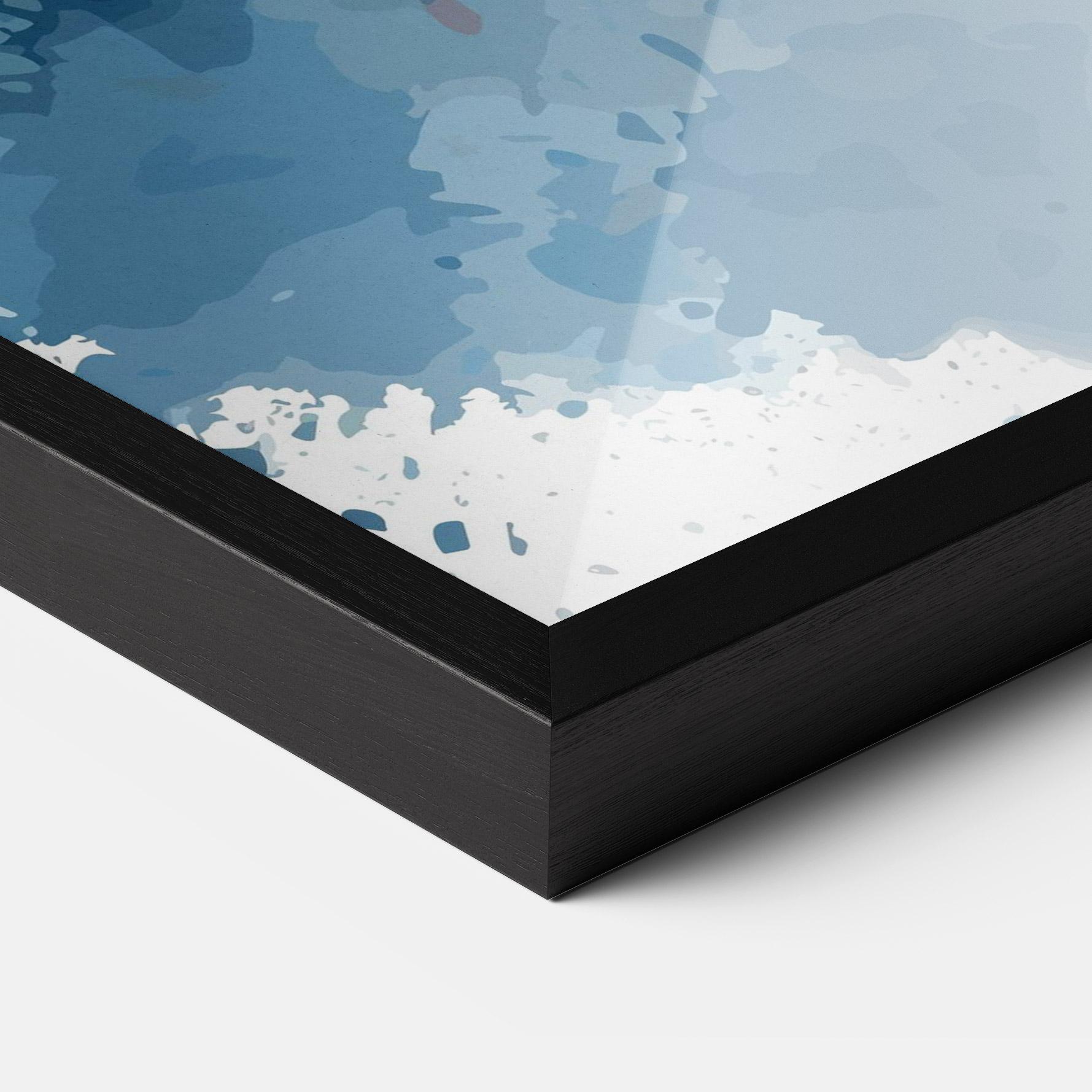 Gerahmte Poster Bunny Art Splash mockup 3