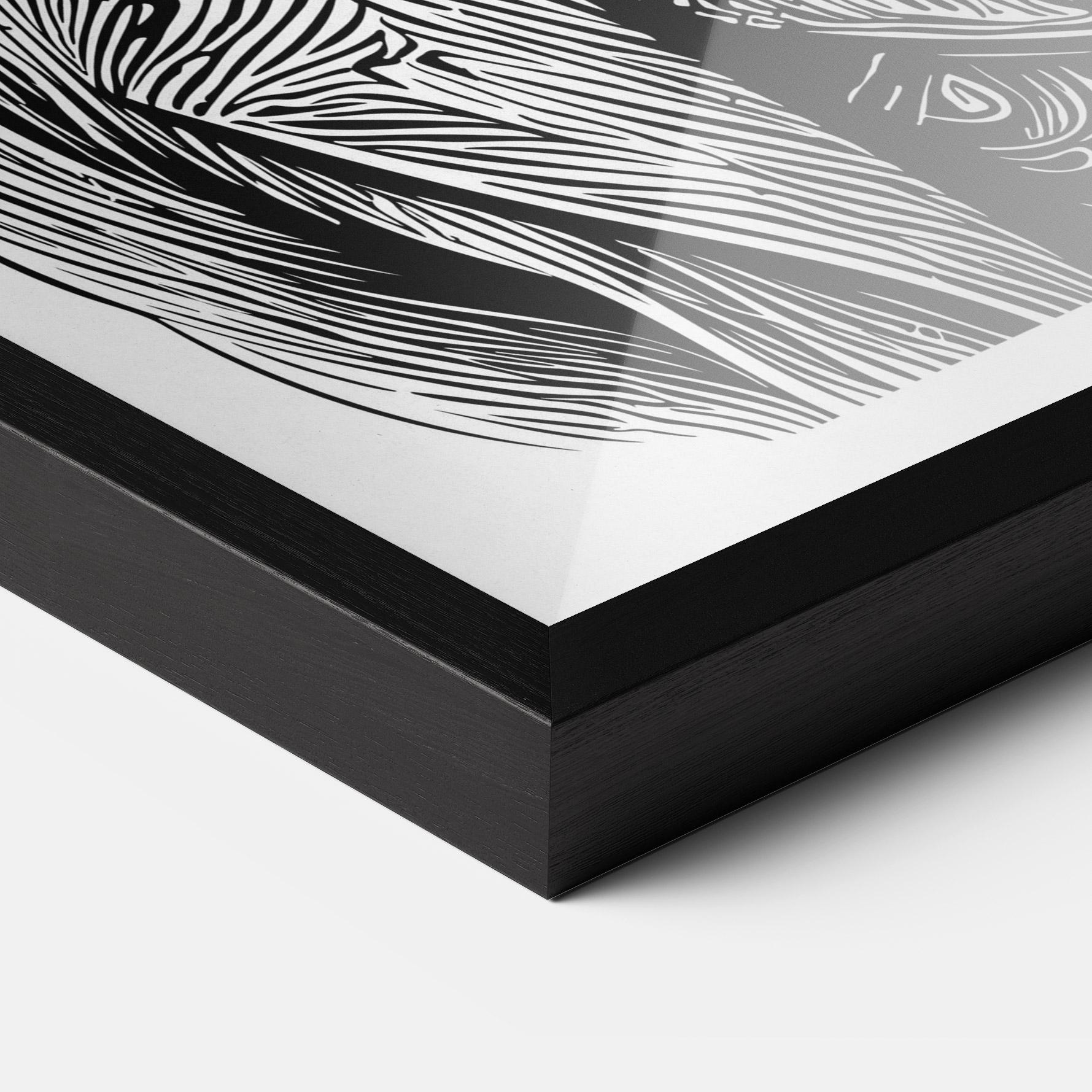 Gerahmte Poster Bunny In Suit mockup 3