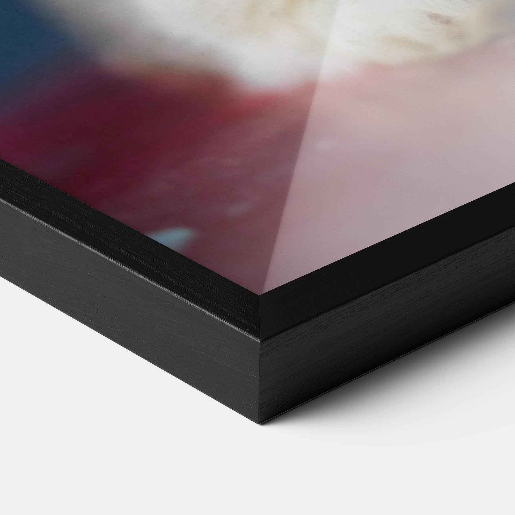 Gerahmte Poster Cute Grey Bunny mockup 3