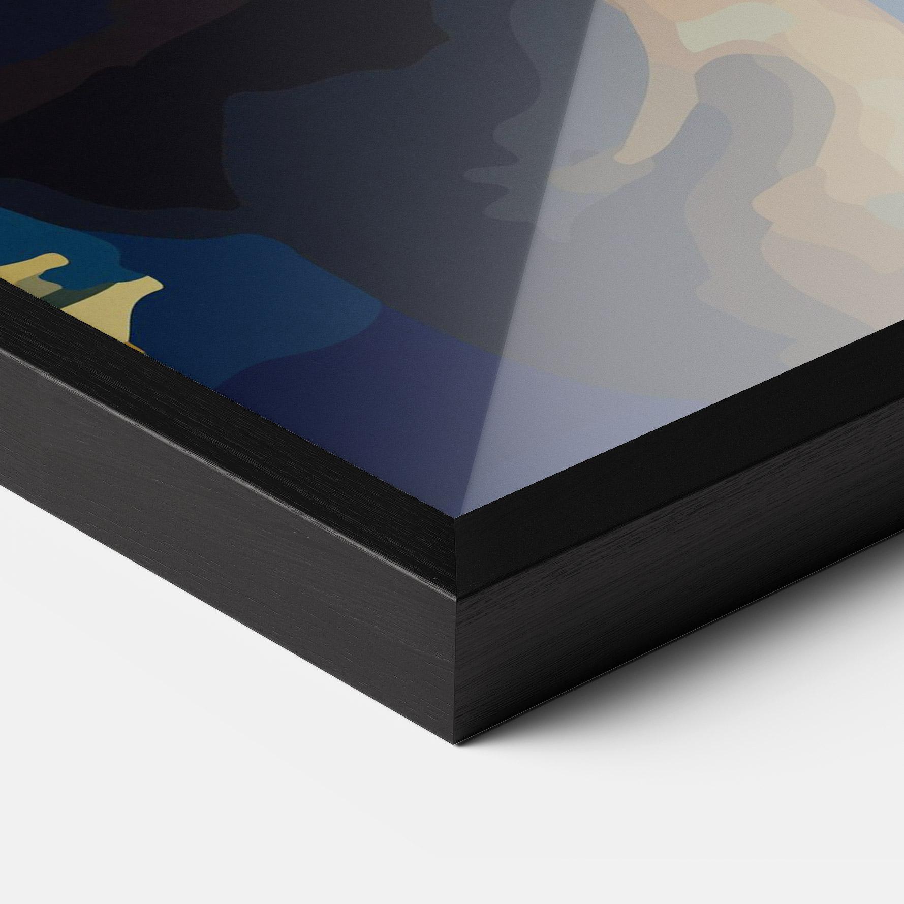 Gerahmte Poster Full Moon Bunny mockup 3