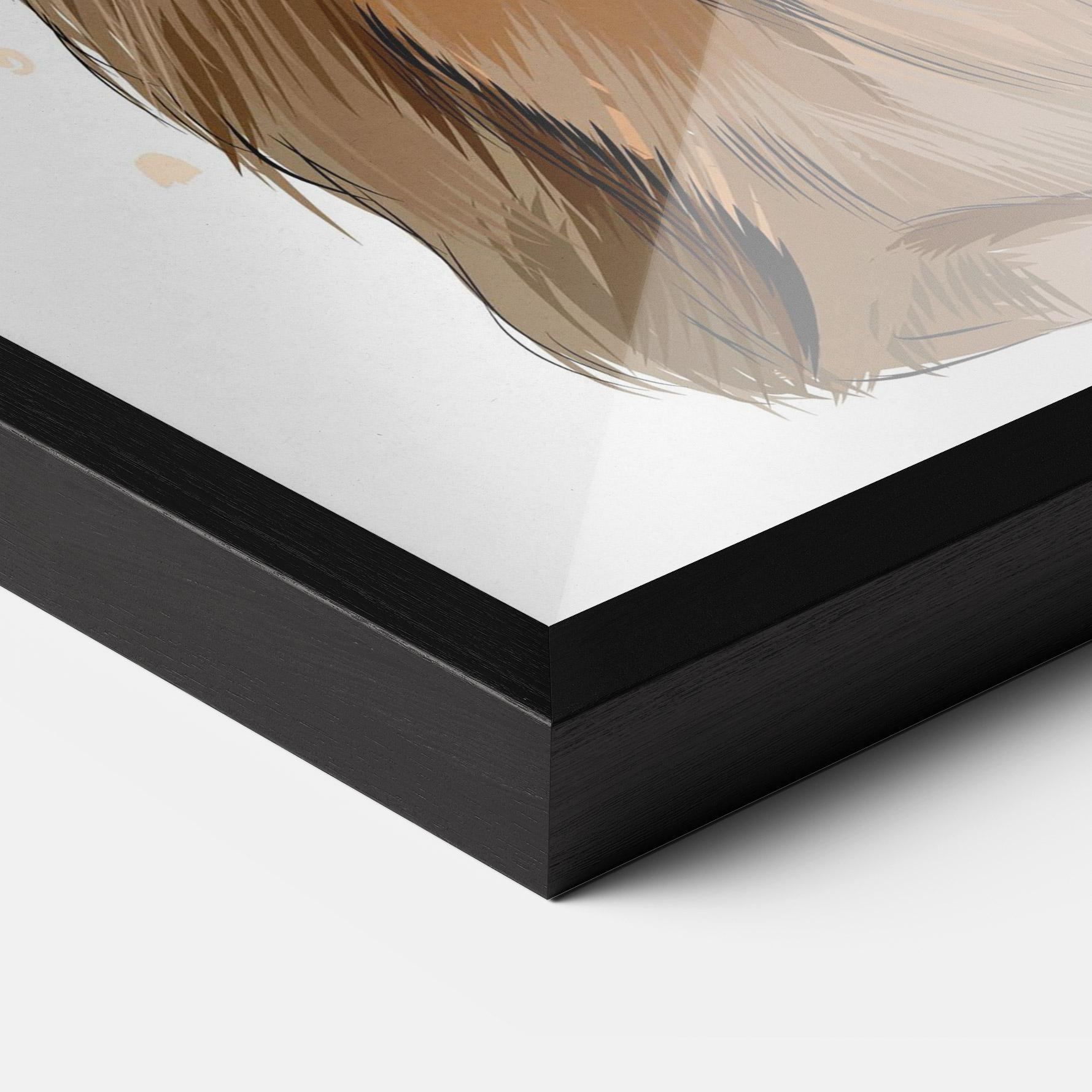 Gerahmte Poster Painted Bunny mockup 3