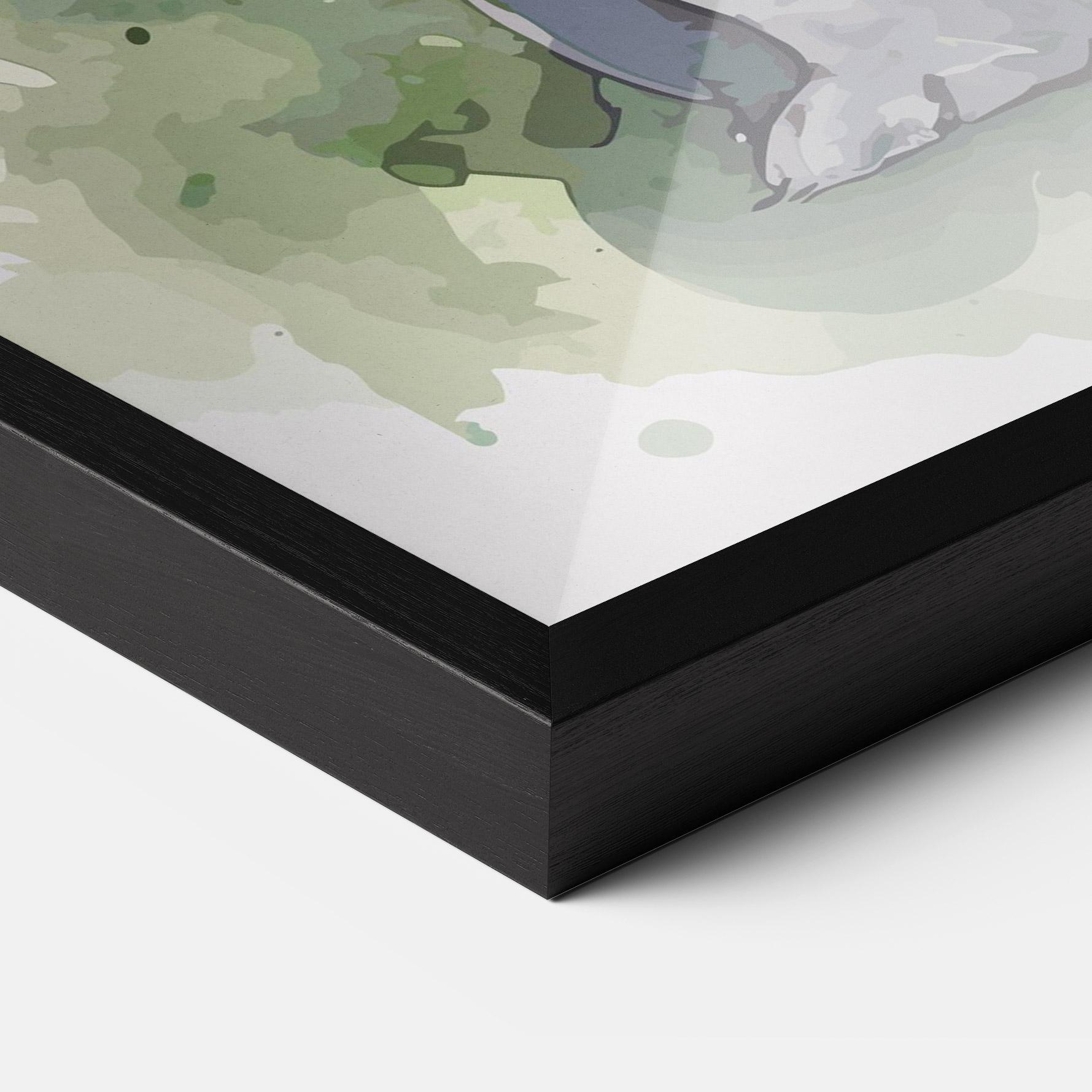 Gerahmte Poster Pretty Bunny Art mockup 3