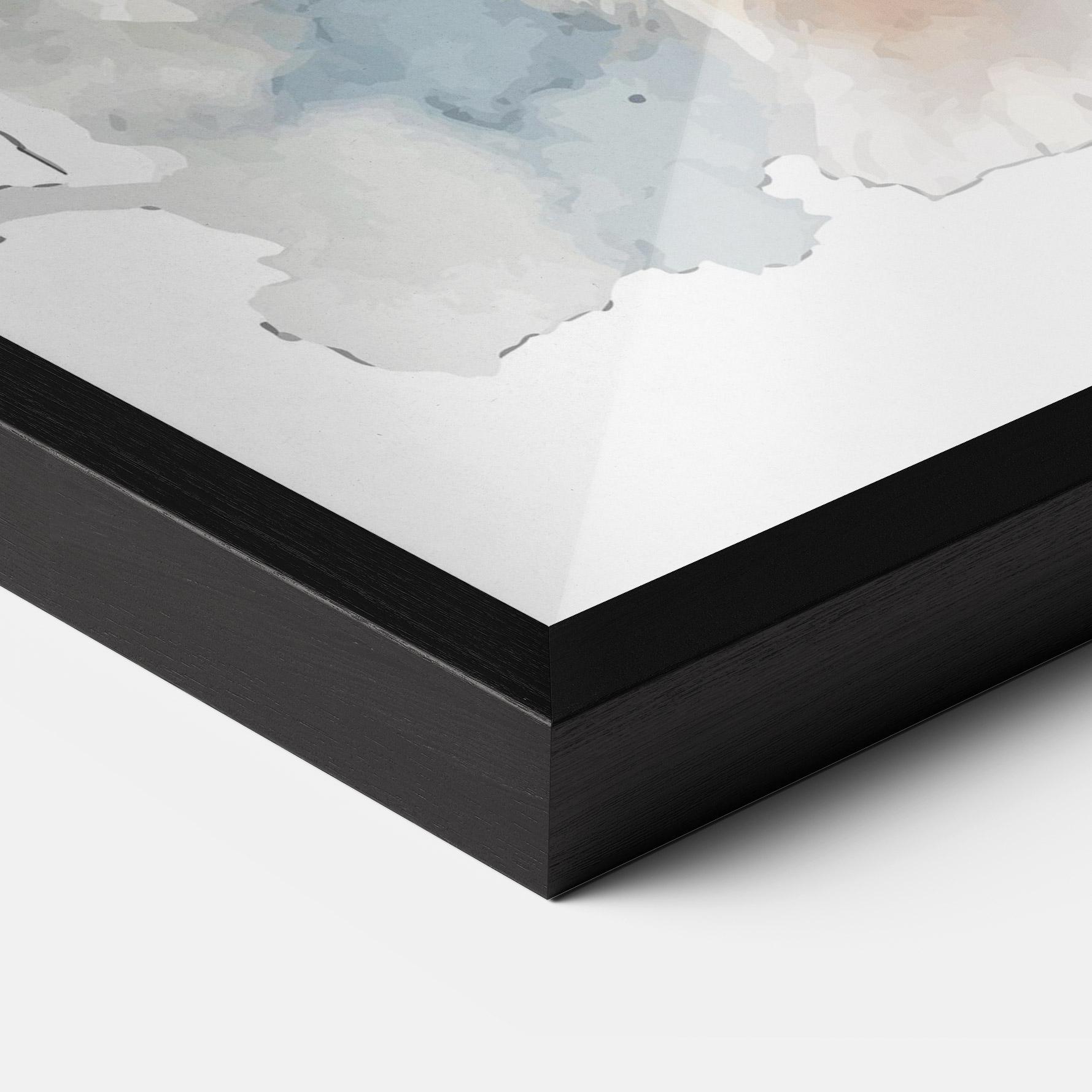 Gerahmte Poster Watercolor Cute Bunny mockup 3