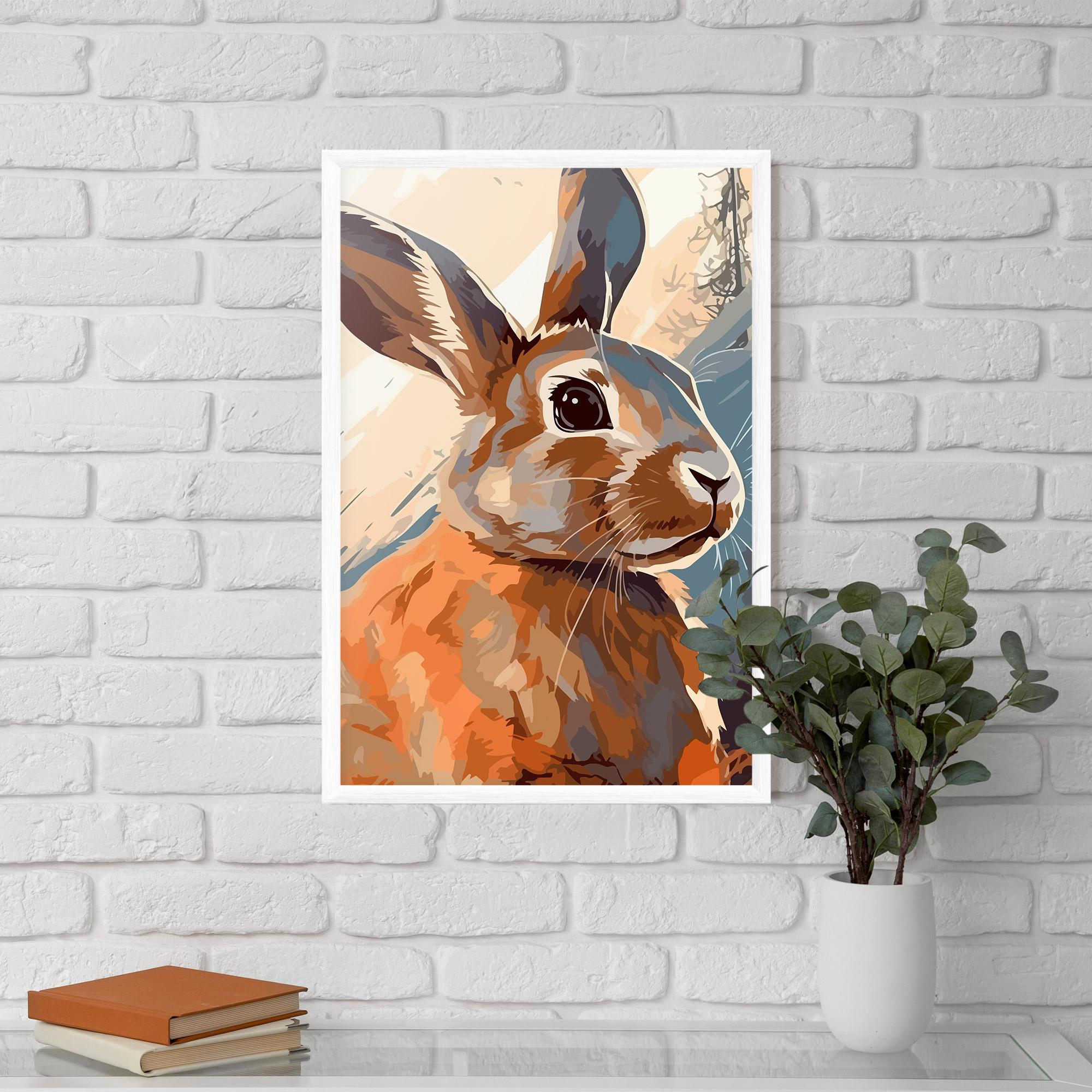 Gerahmte Poster Anime Rabbit mockup 5