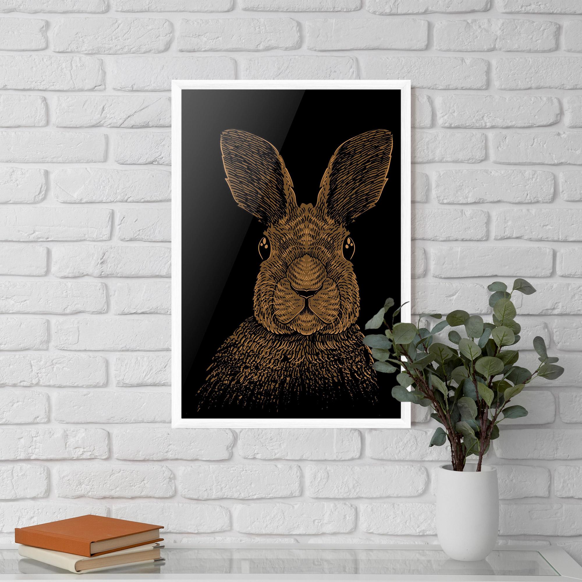 Gerahmte Poster Brown Bunny mockup 5