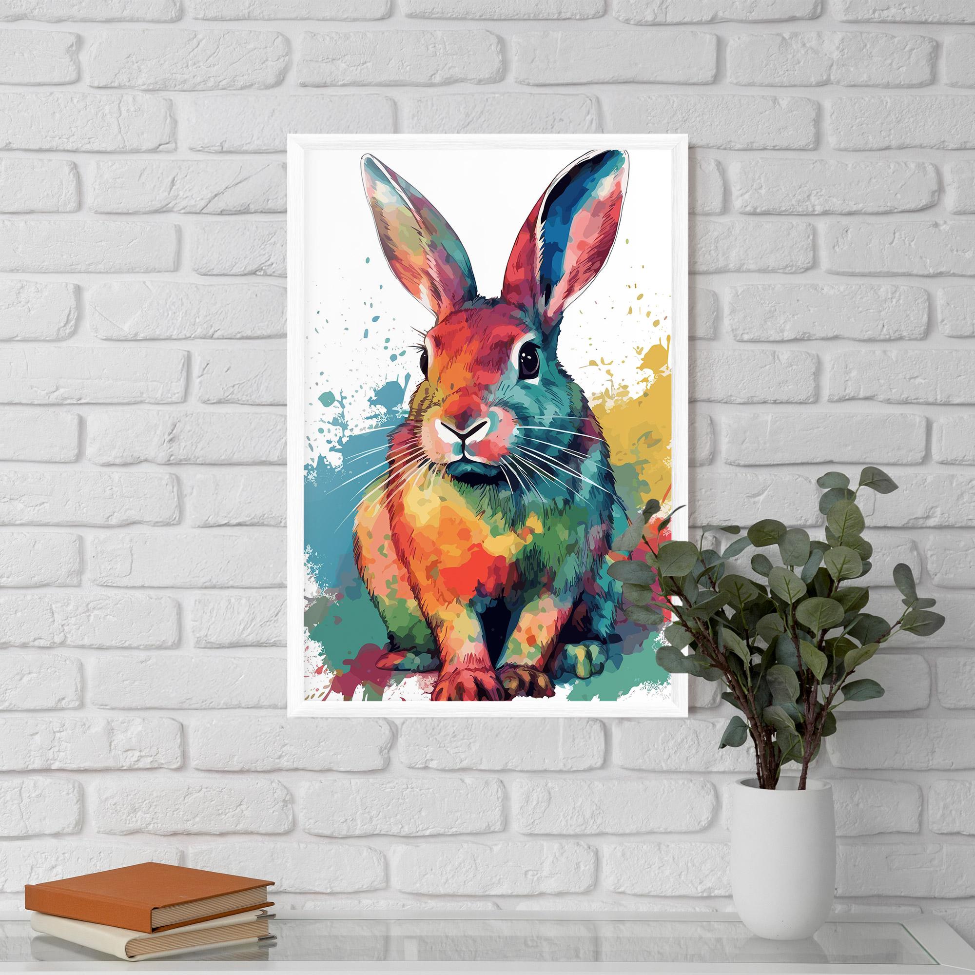 Gerahmte Poster Brush Rabbit mockup 5