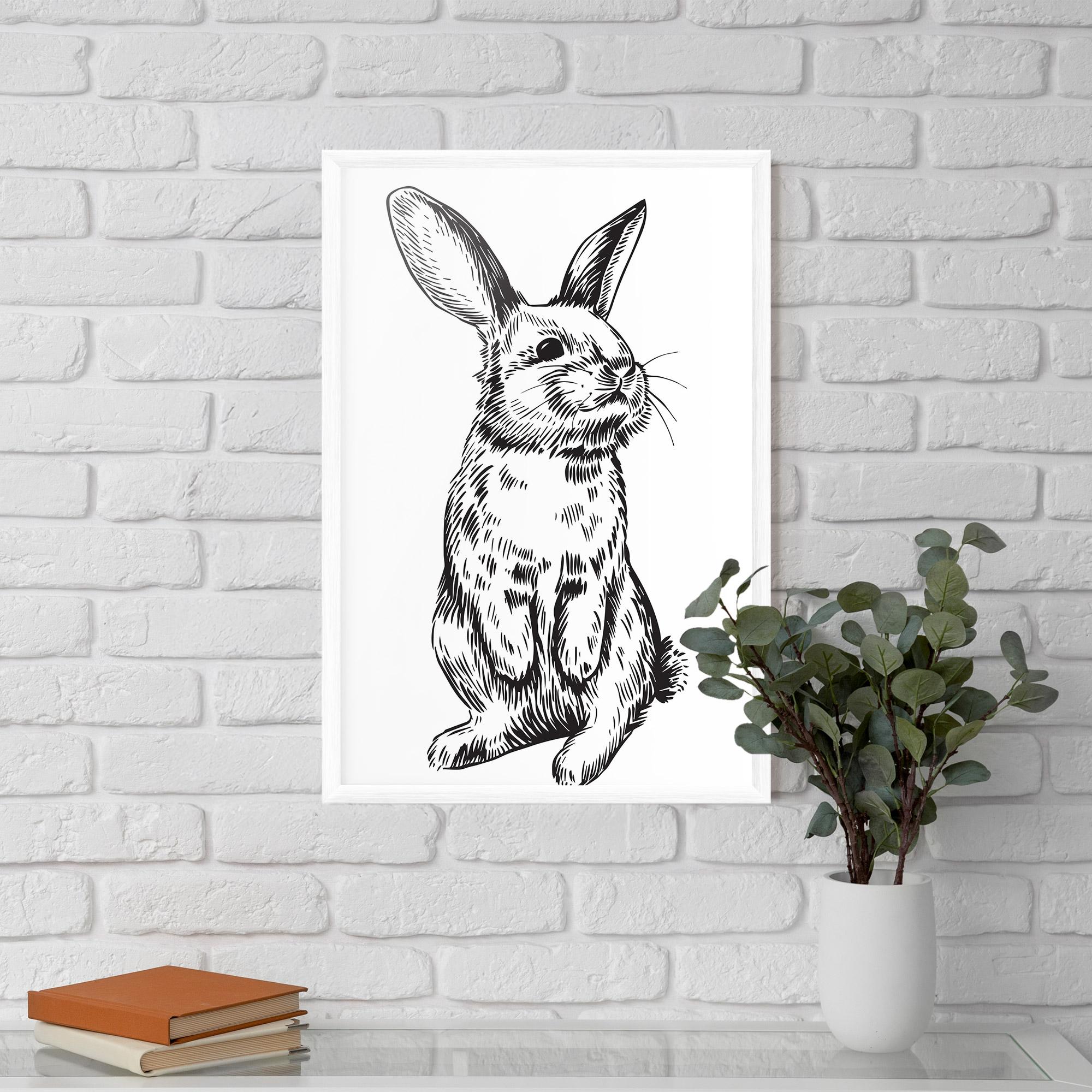Gerahmte Poster Cute Bunny mockup 5