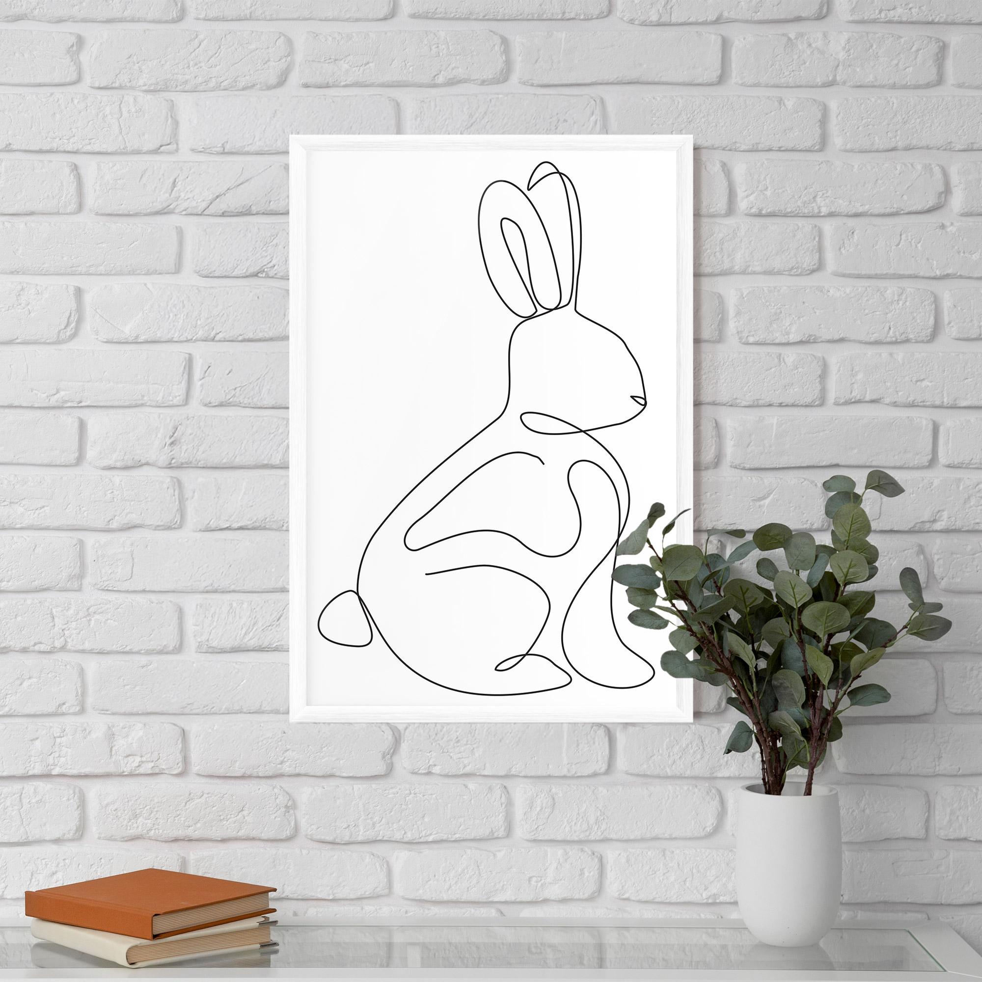Gerahmte Poster Cute Rabbit mockup 5
