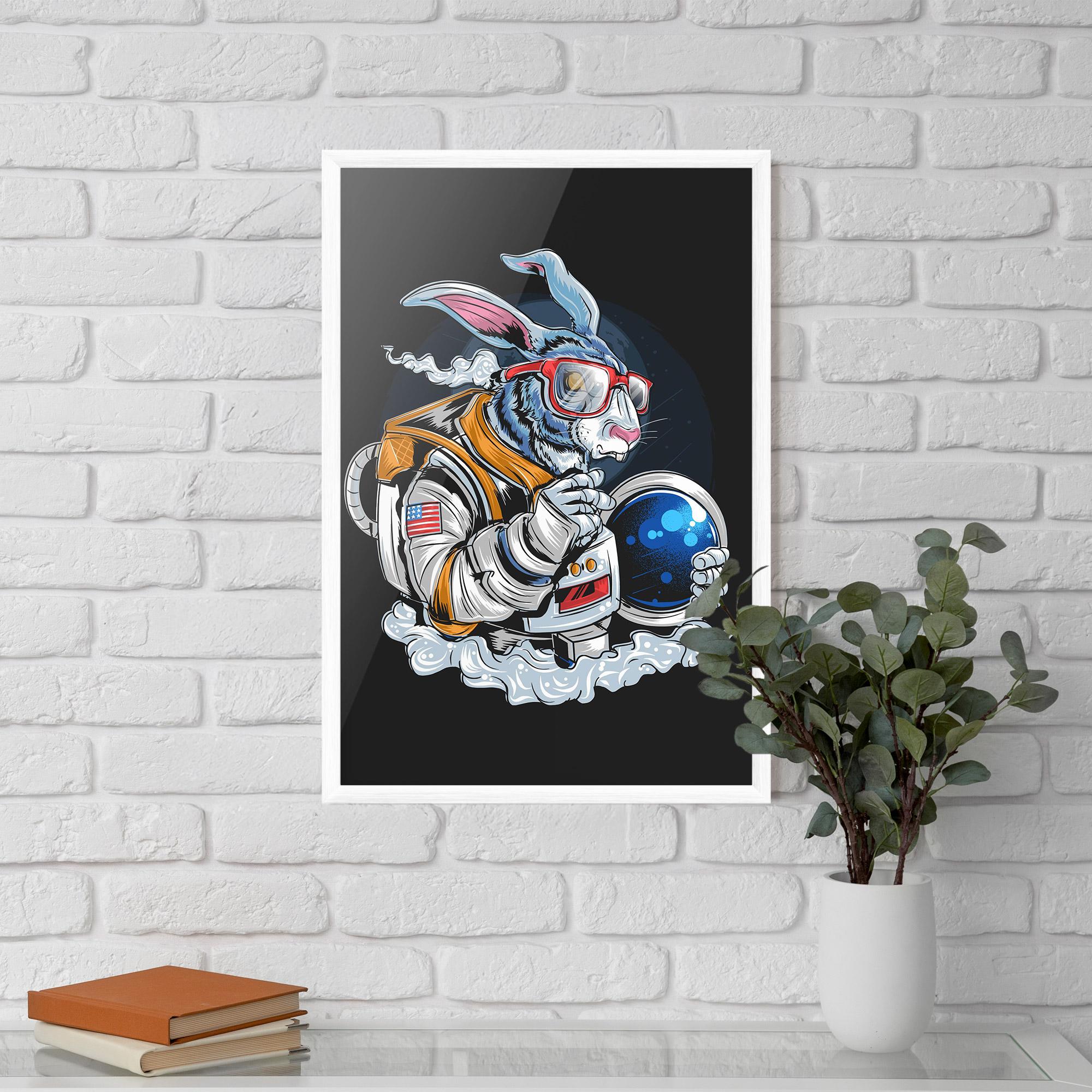 Gerahmte Poster Moon Bunny mockup 5