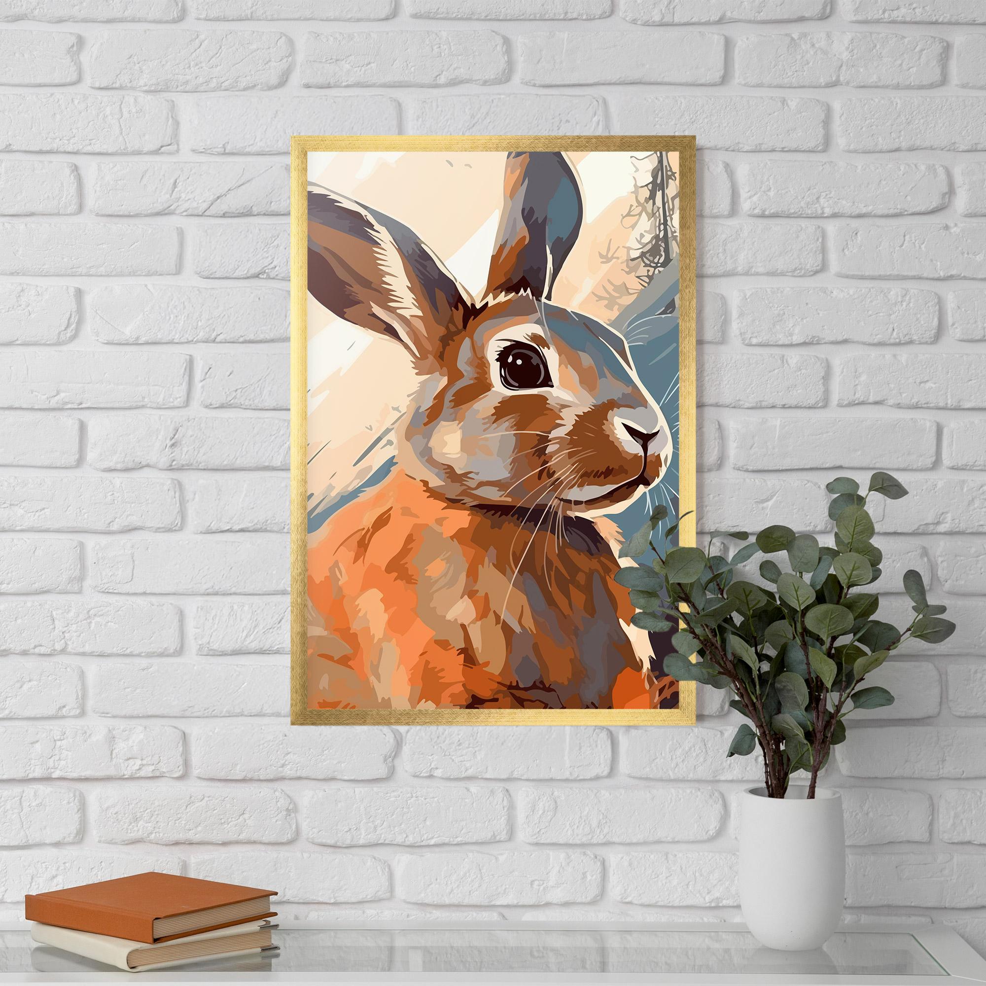 Gerahmte Poster Anime Rabbit mockup 5
