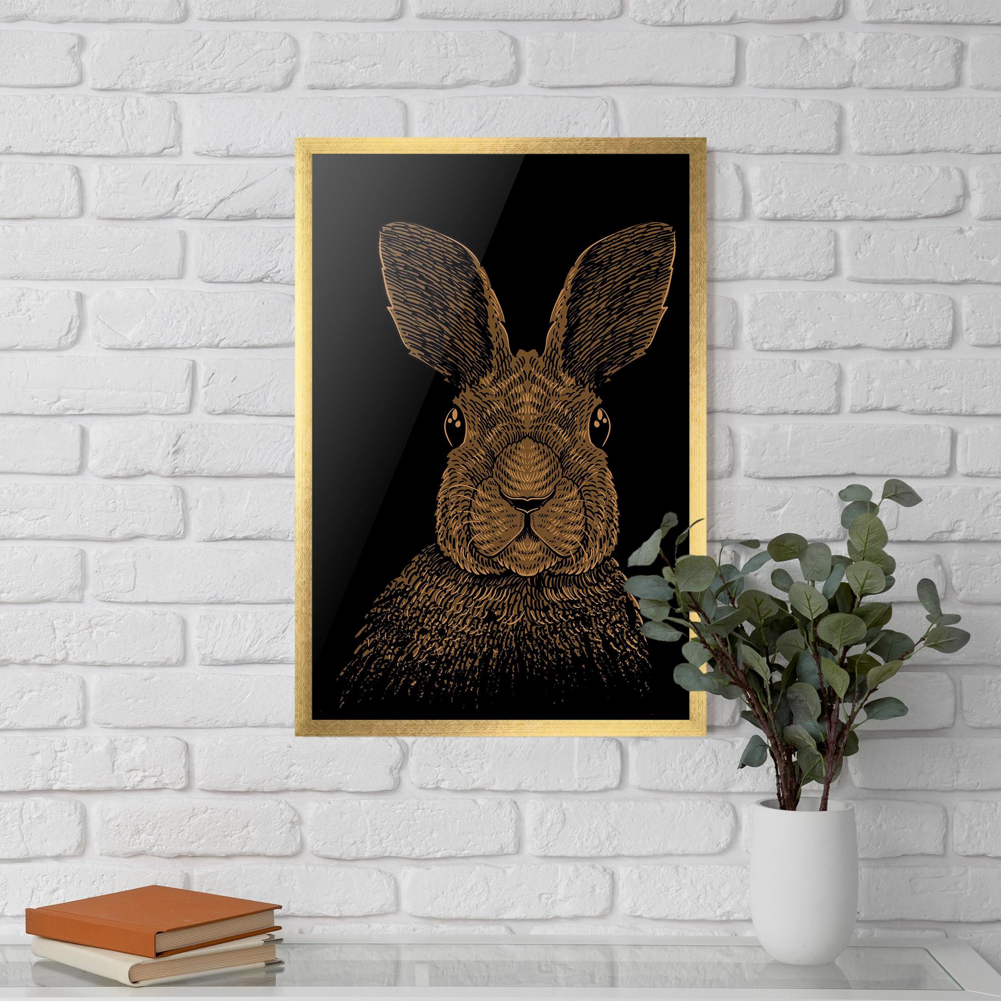 Gerahmte Poster Brown Bunny mockup 5