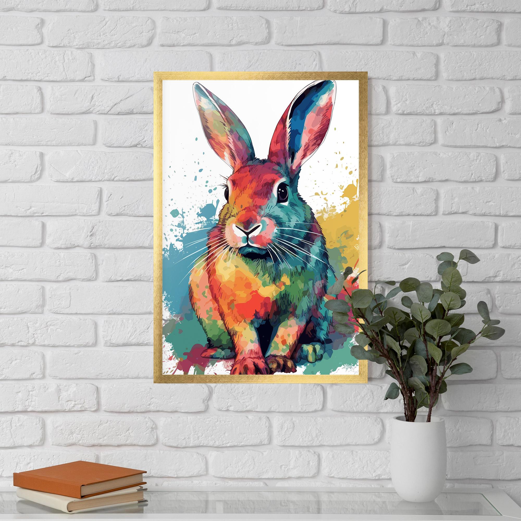 Gerahmte Poster Brush Rabbit mockup 5