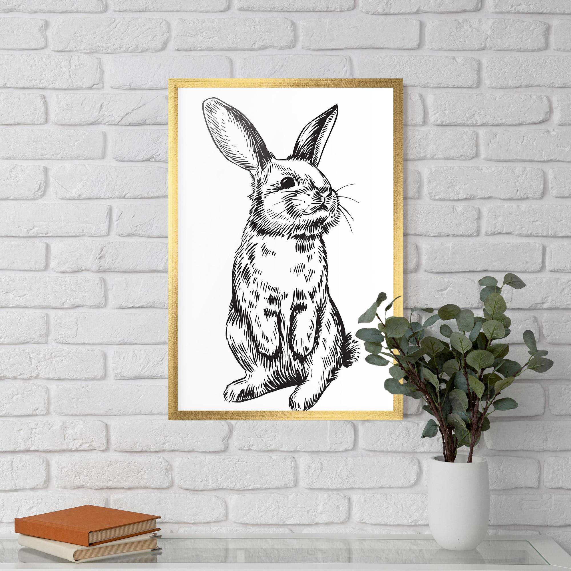 Gerahmte Poster Cute Bunny mockup 5