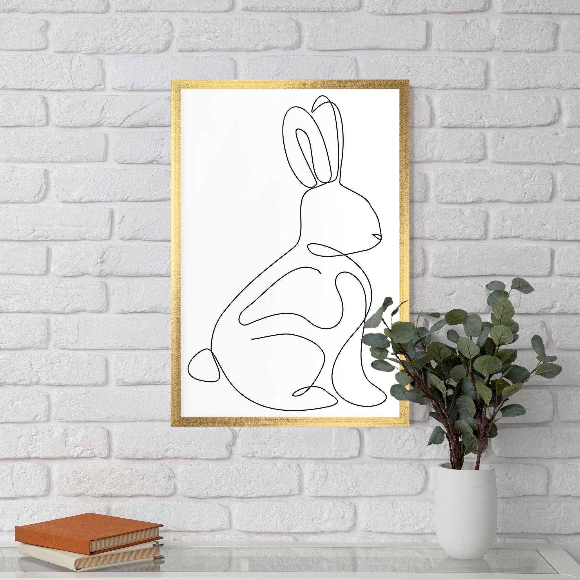Gerahmte Poster Cute Rabbit mockup 5