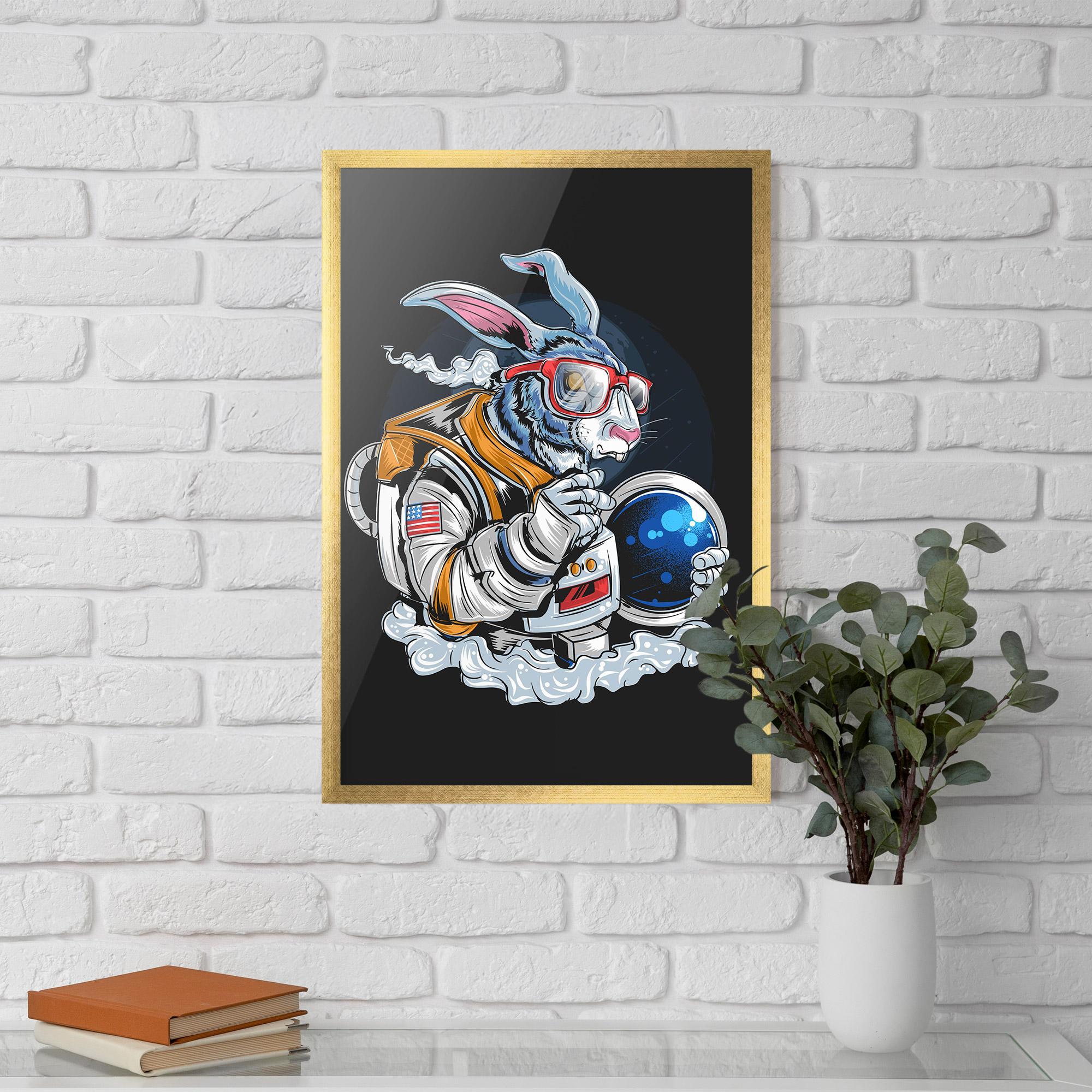 Gerahmte Poster Moon Bunny mockup 5