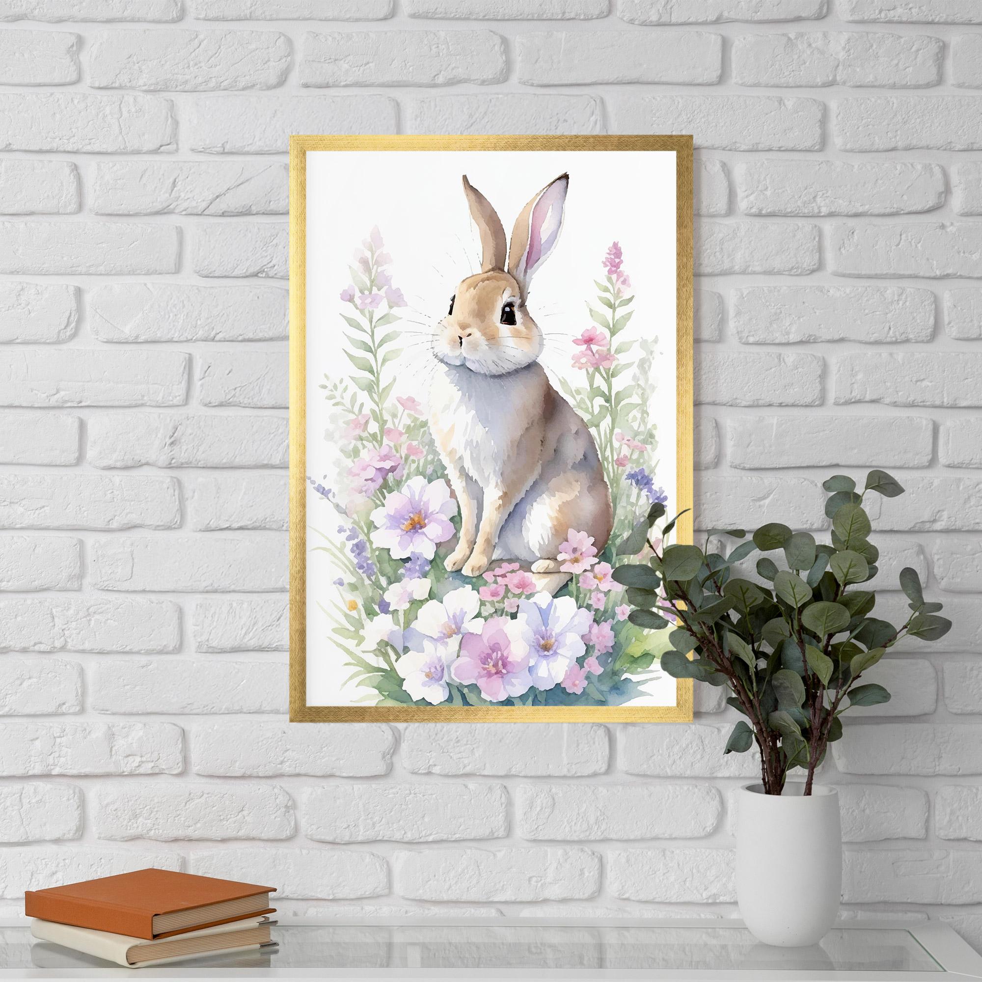 Gerahmte Poster Pretty Cute Bunny mockup 5