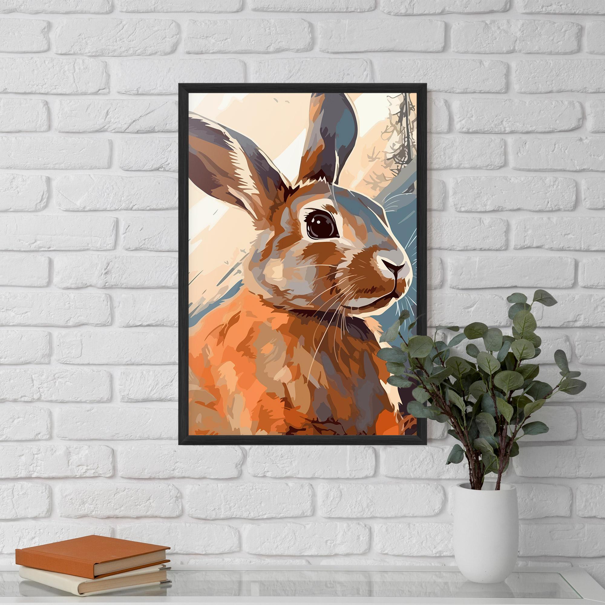 Gerahmte Poster Anime Rabbit mockup 5