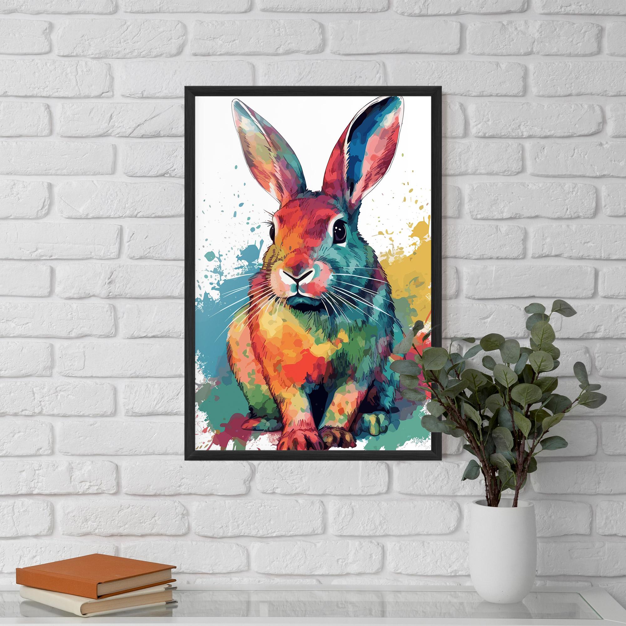 Gerahmte Poster Brush Rabbit mockup 5