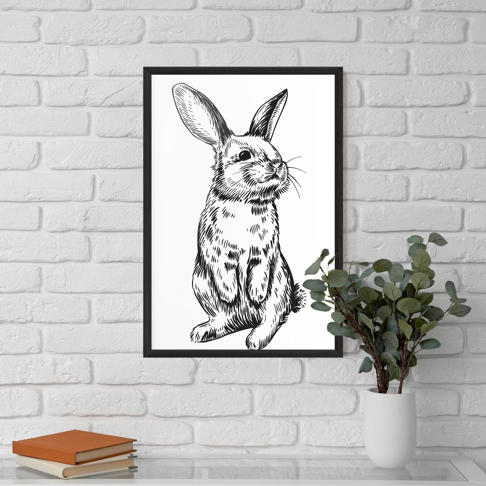 Gerahmte Poster Cute Bunny mockup 5