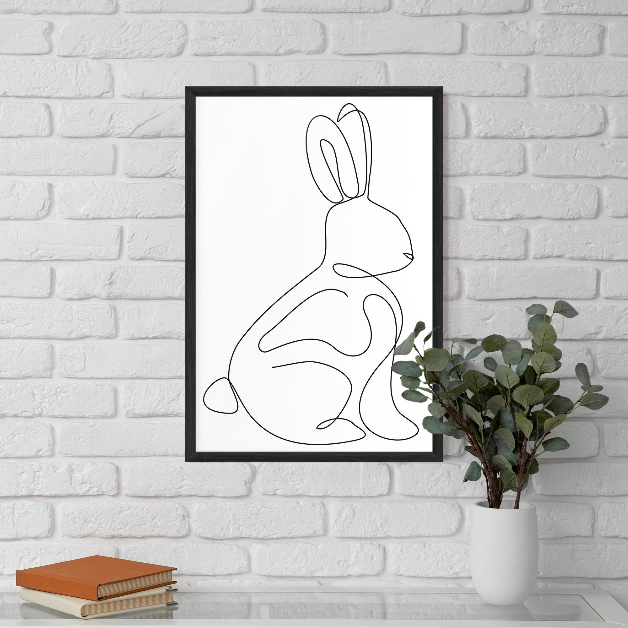 Gerahmte Poster Cute Rabbit mockup 5