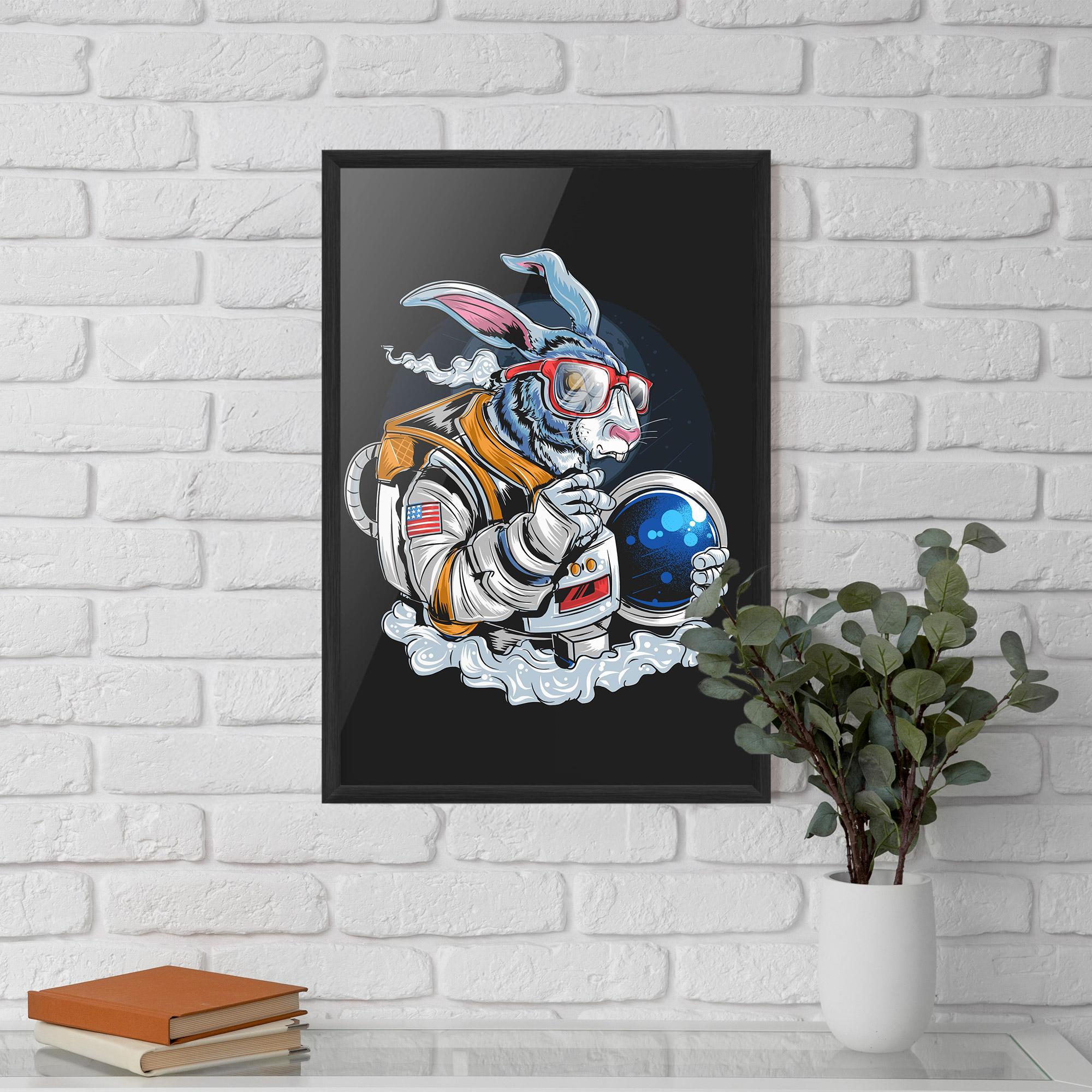 Gerahmte Poster Moon Bunny mockup 5