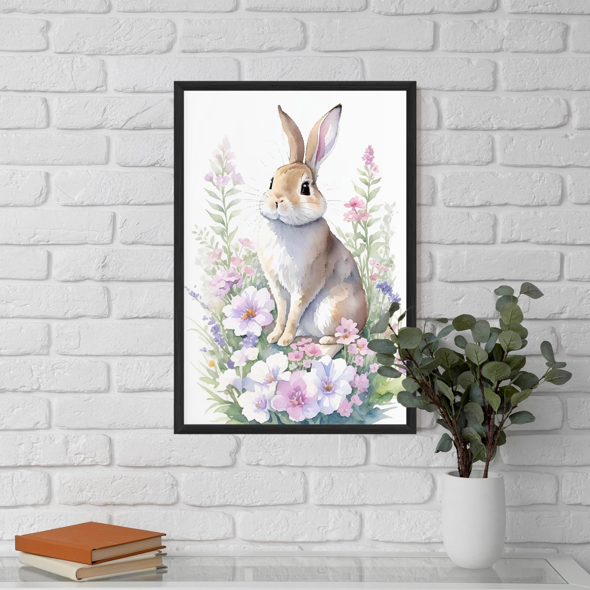 Gerahmte Poster Pretty Cute Bunny mockup 5