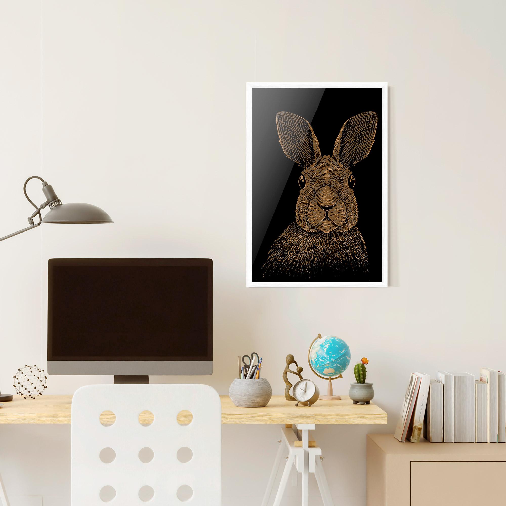 Gerahmte Poster Brown Bunny mockup 6