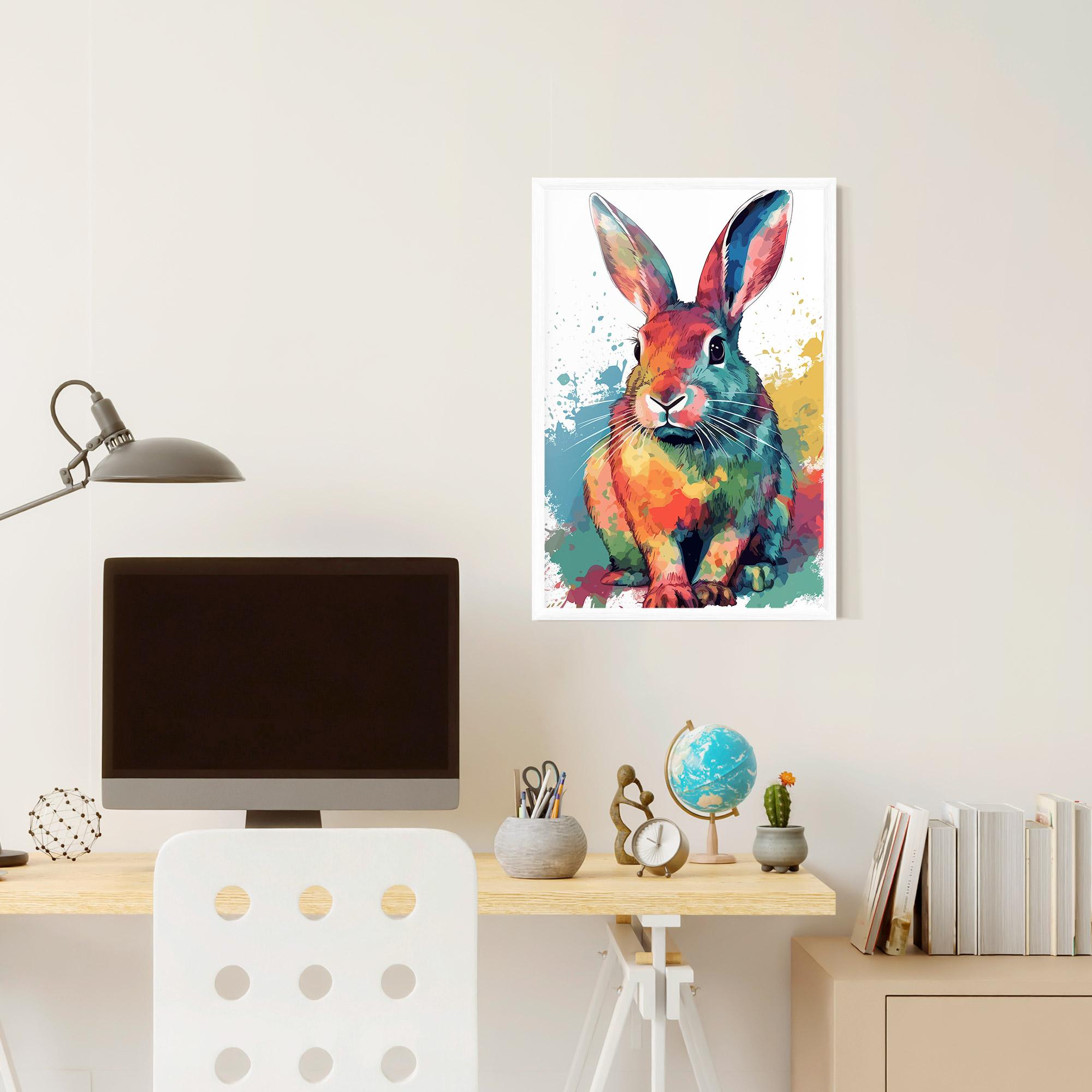 Gerahmte Poster Brush Rabbit mockup 6