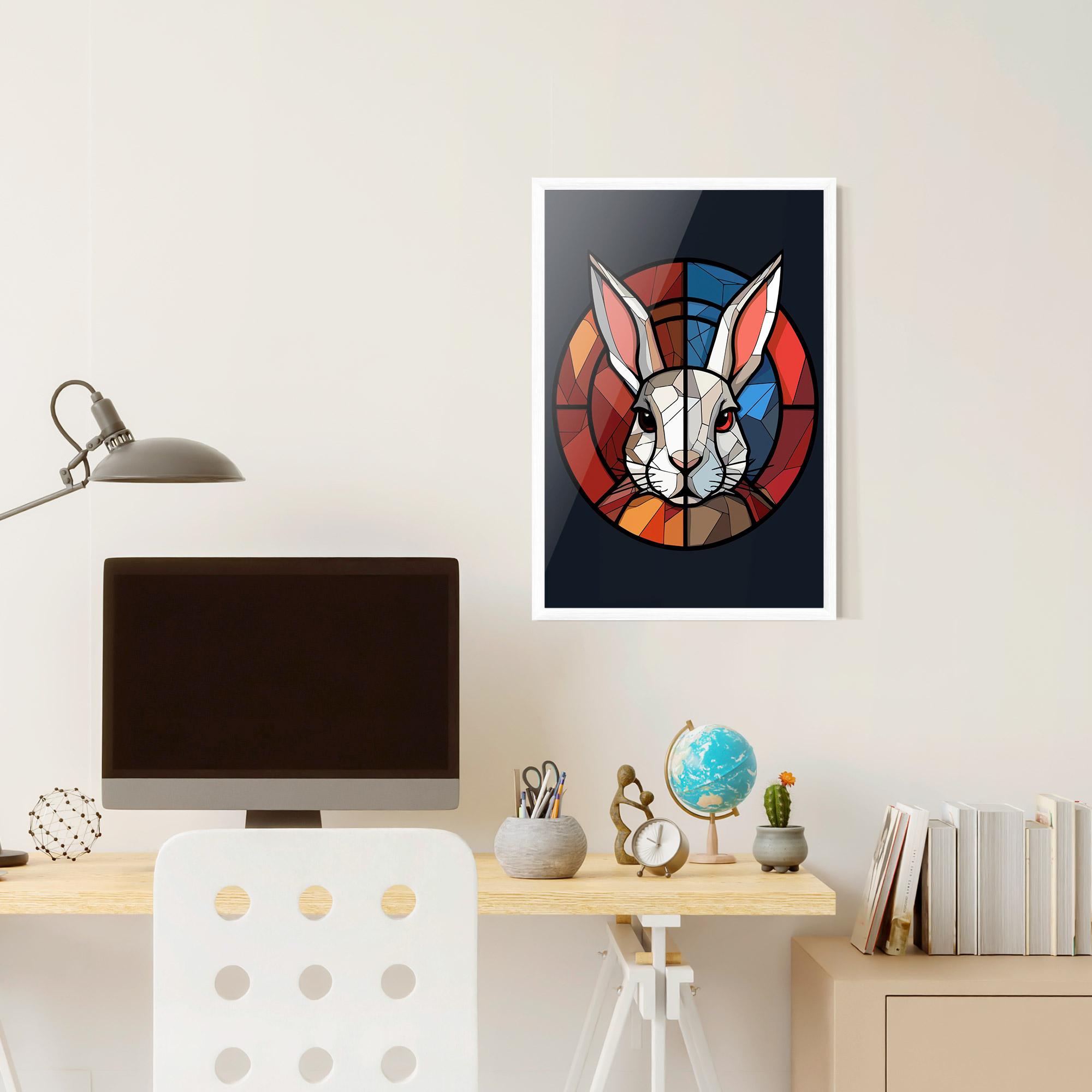 Gerahmte Poster Bunny mockup 6