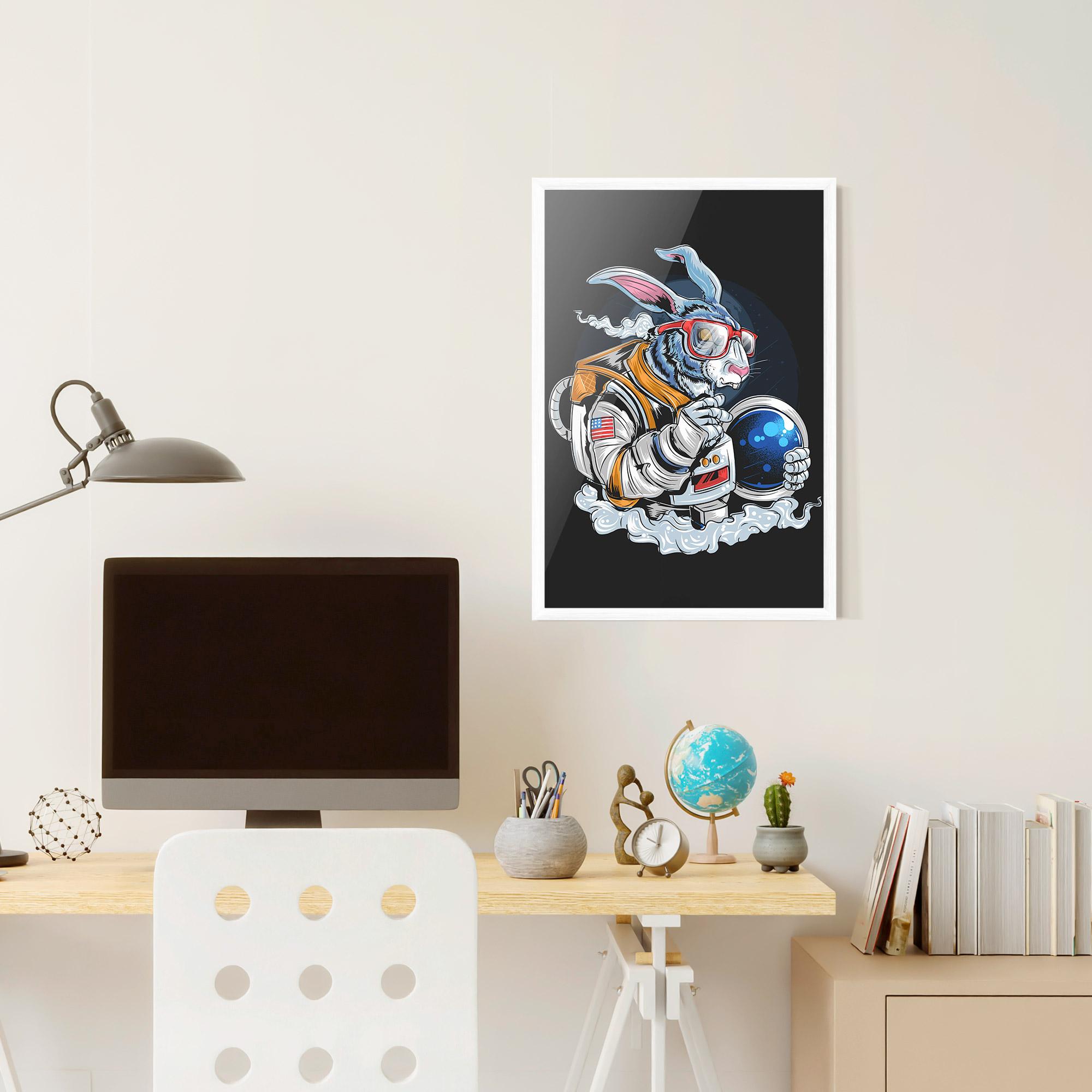 Gerahmte Poster Moon Bunny mockup 6
