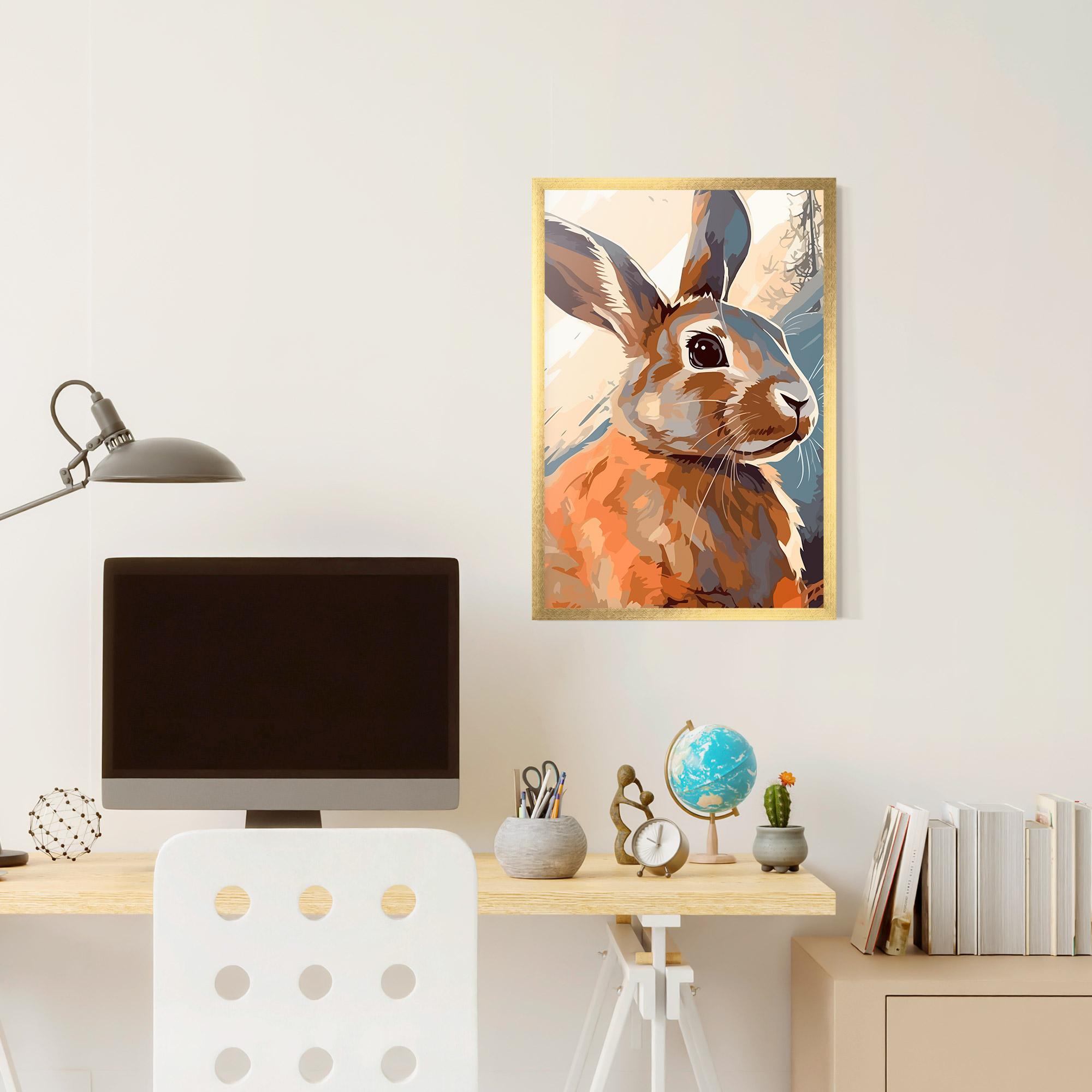Gerahmte Poster Anime Rabbit mockup 6
