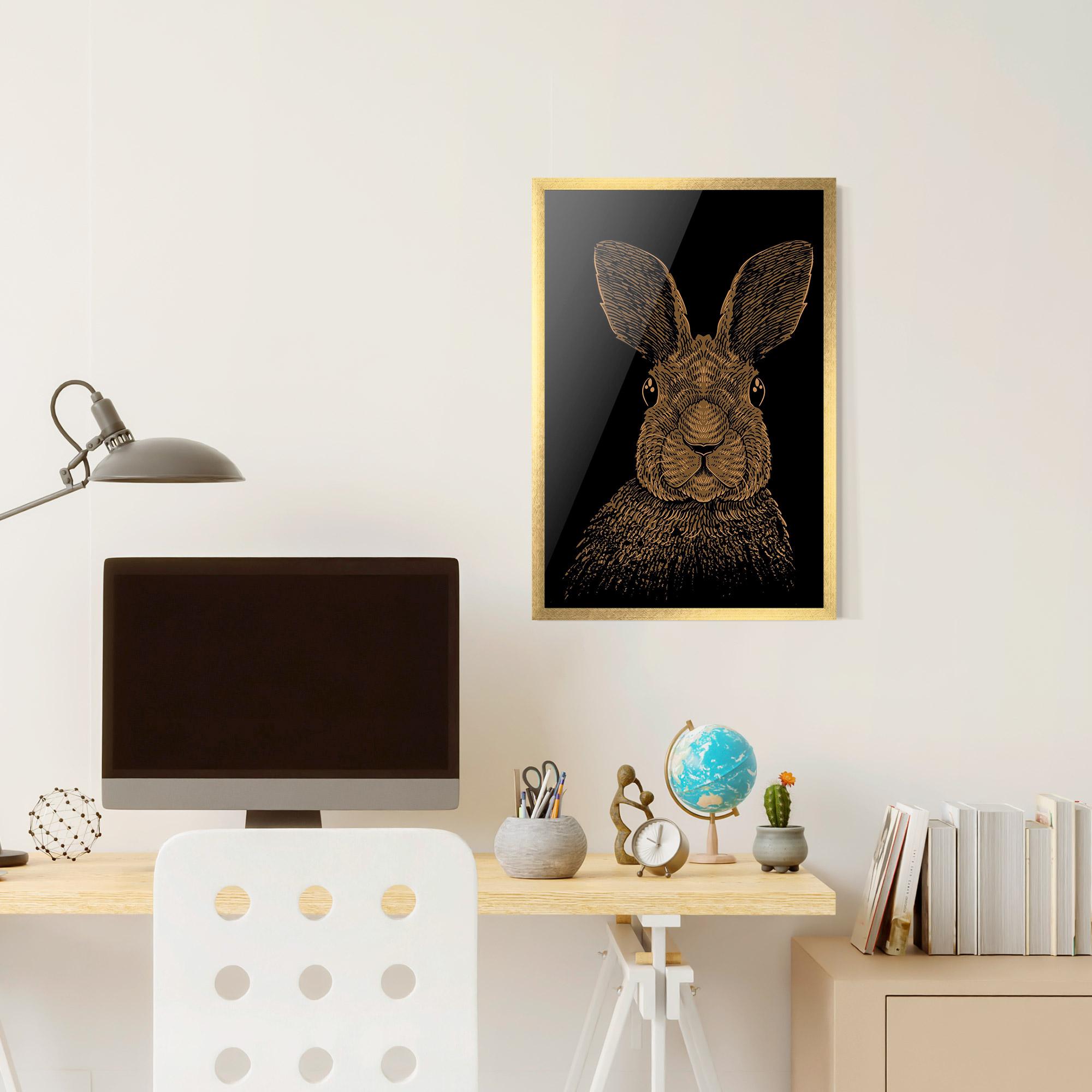 Gerahmte Poster Brown Bunny mockup 6