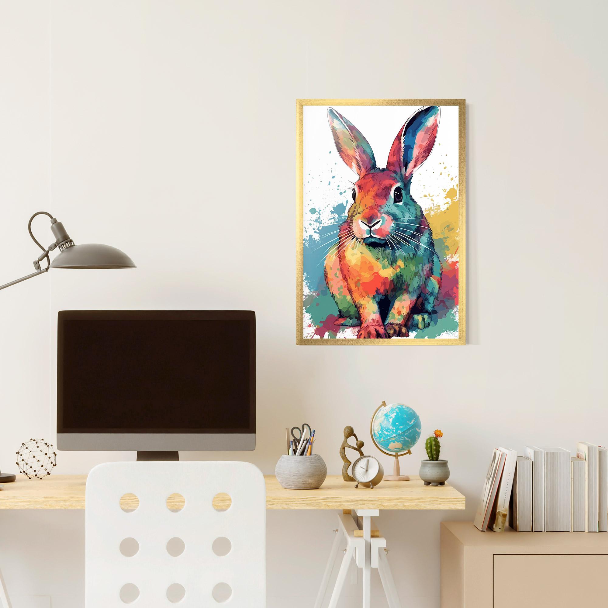 Gerahmte Poster Brush Rabbit mockup 6