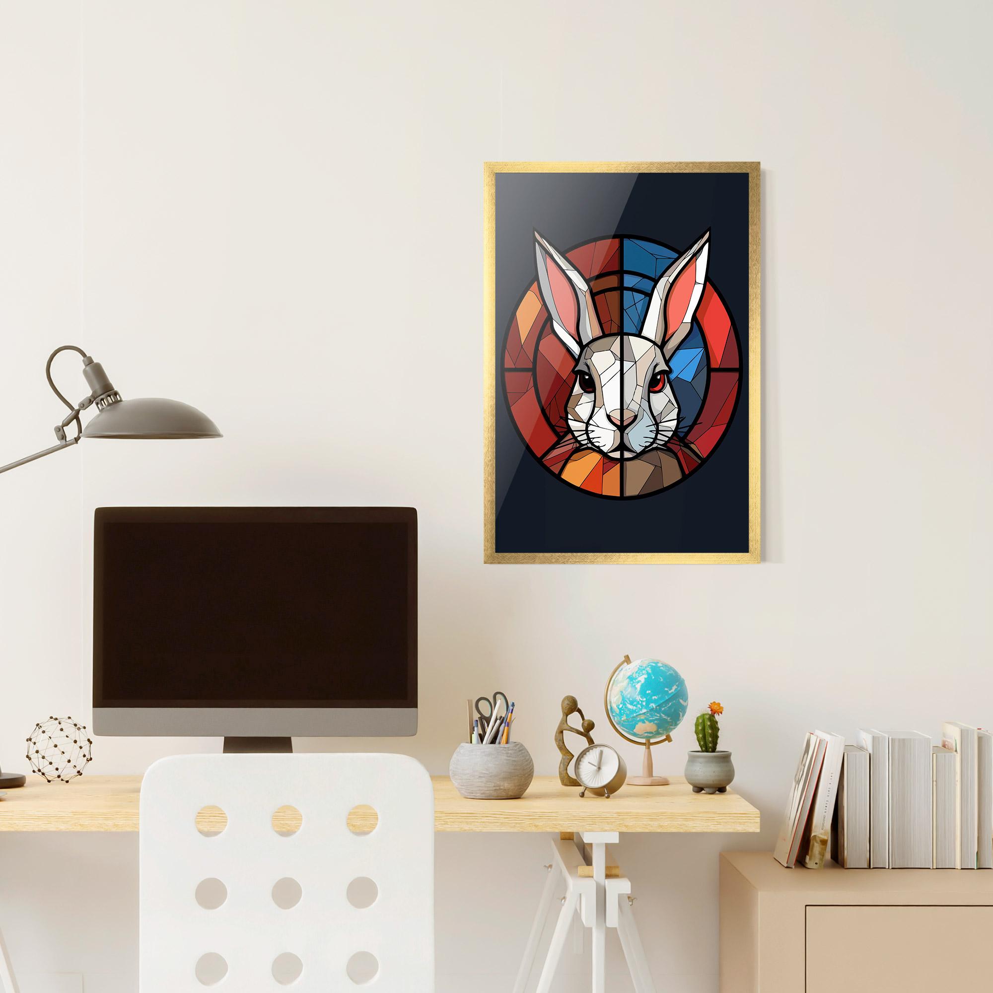 Gerahmte Poster Bunny mockup 6