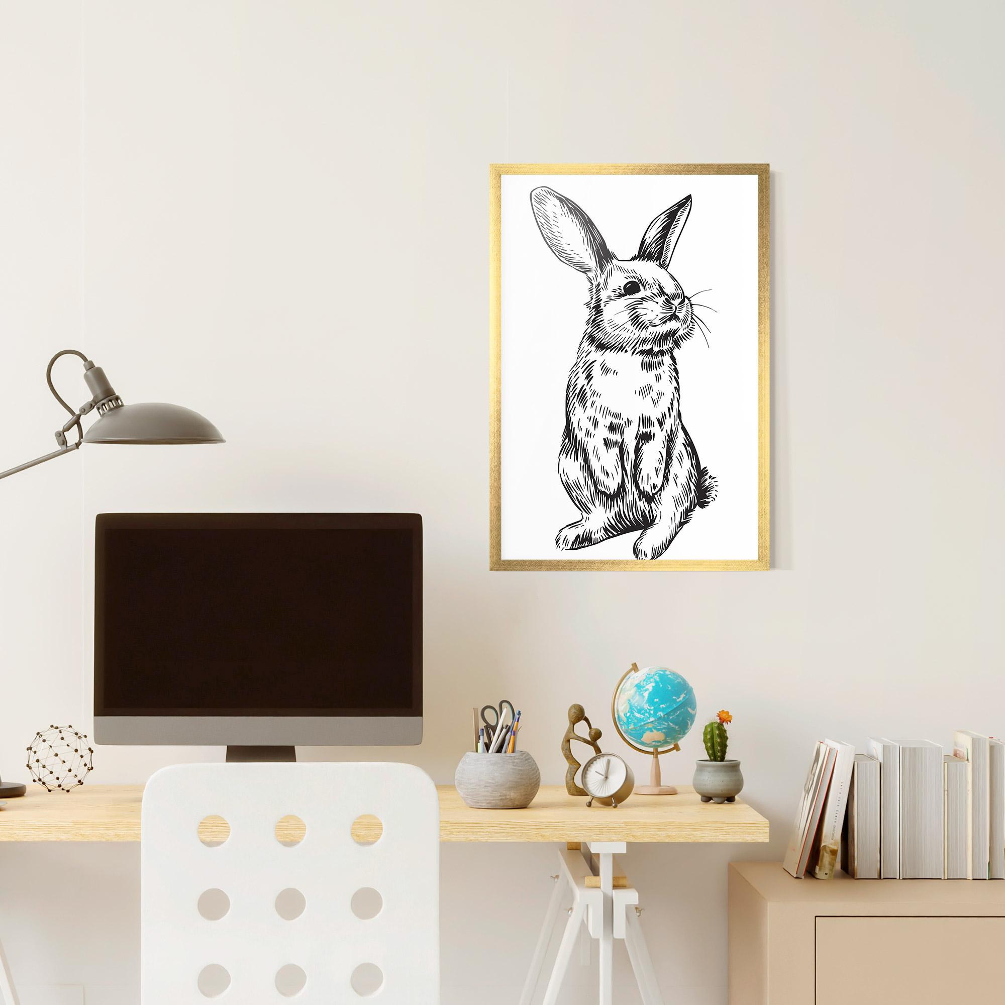 Gerahmte Poster Cute Bunny mockup 6