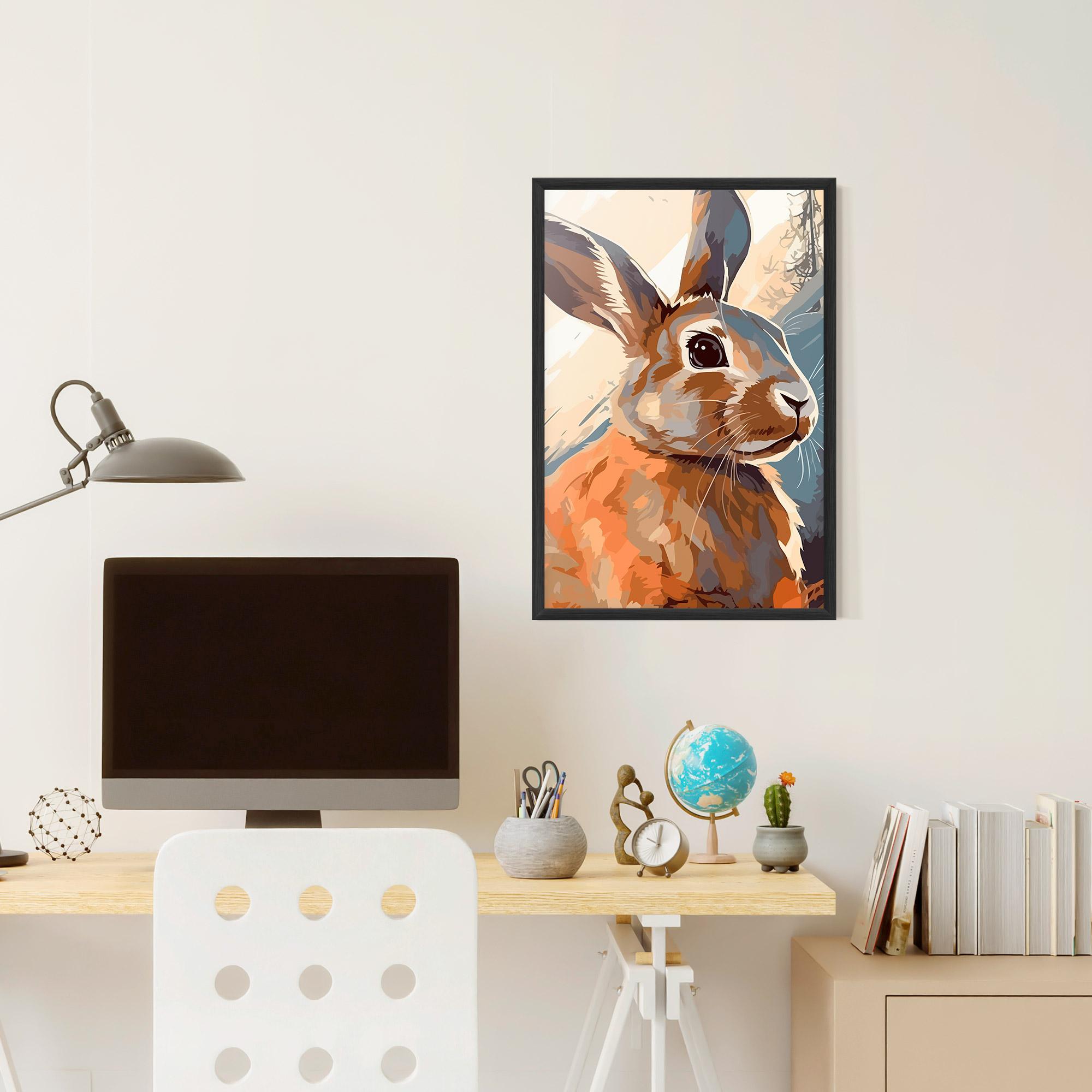 Gerahmte Poster Anime Rabbit mockup 6