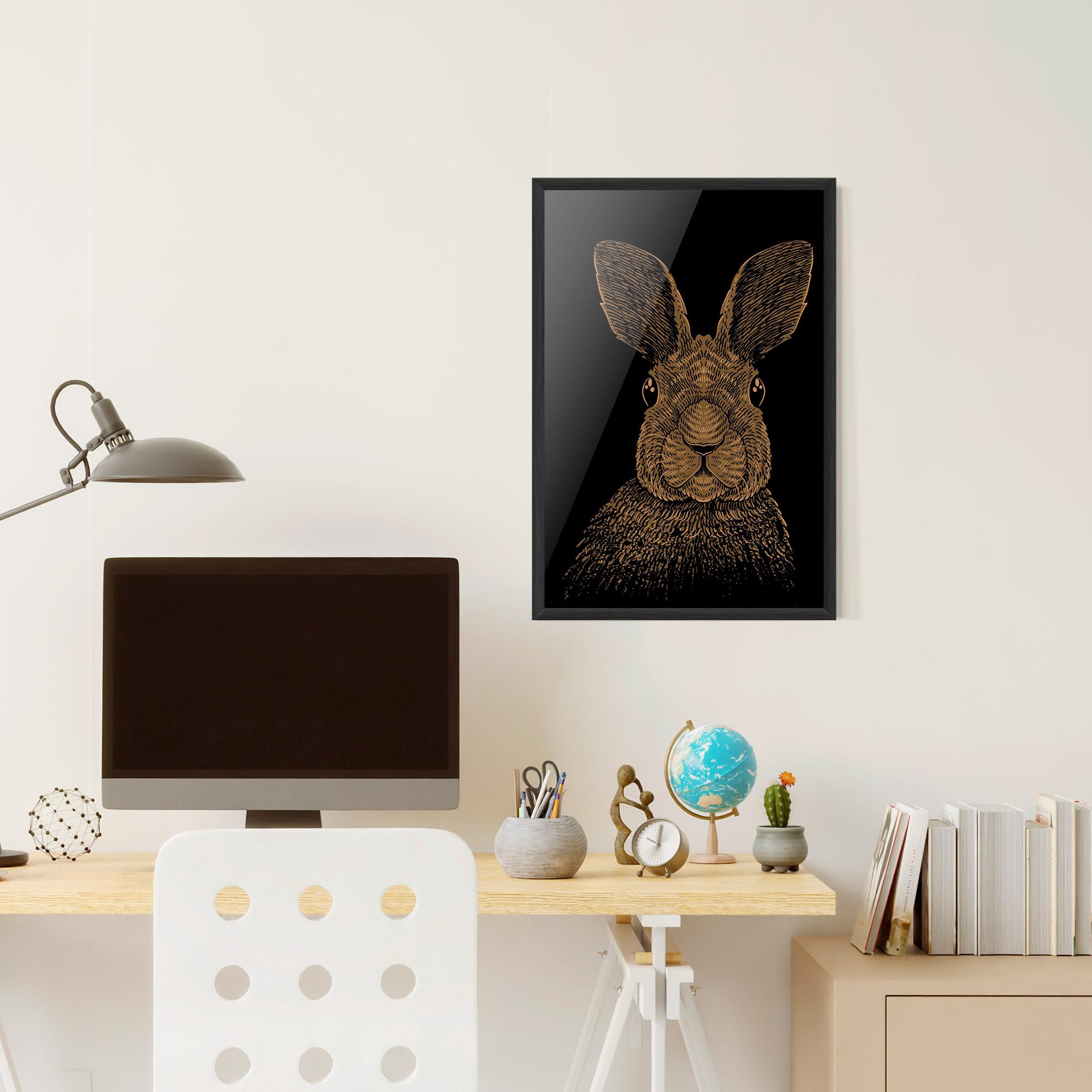 Gerahmte Poster Brown Bunny mockup 6
