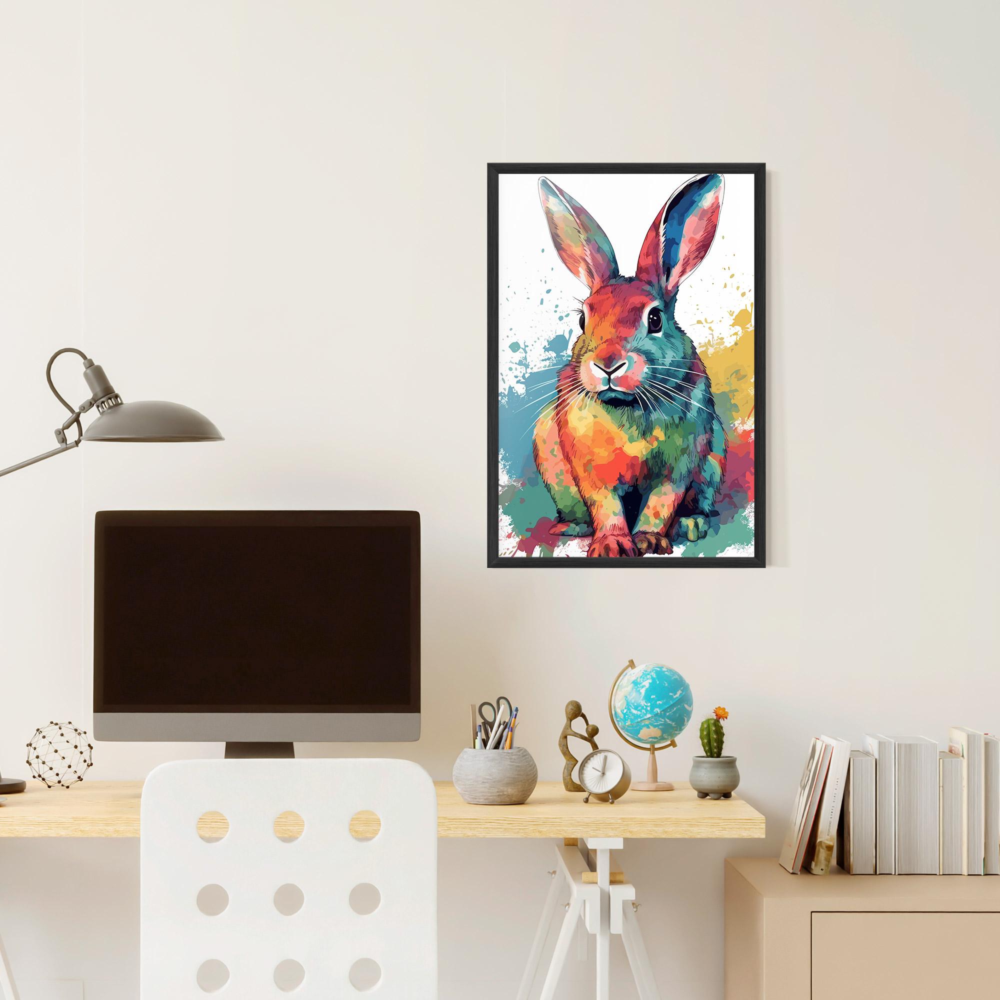 Gerahmte Poster Brush Rabbit mockup 6