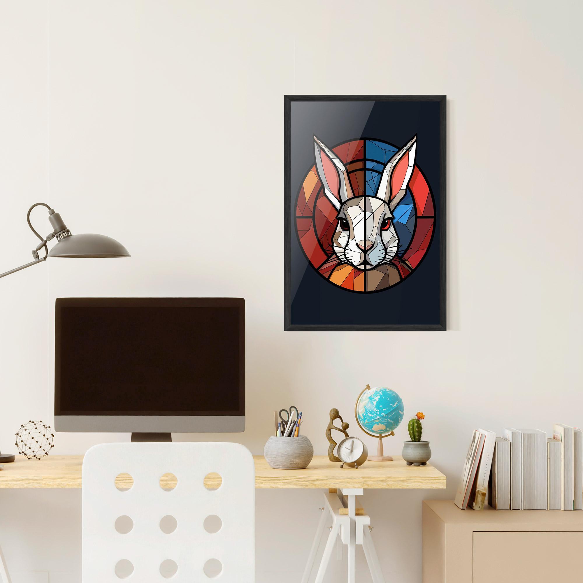 Gerahmte Poster Bunny mockup 6