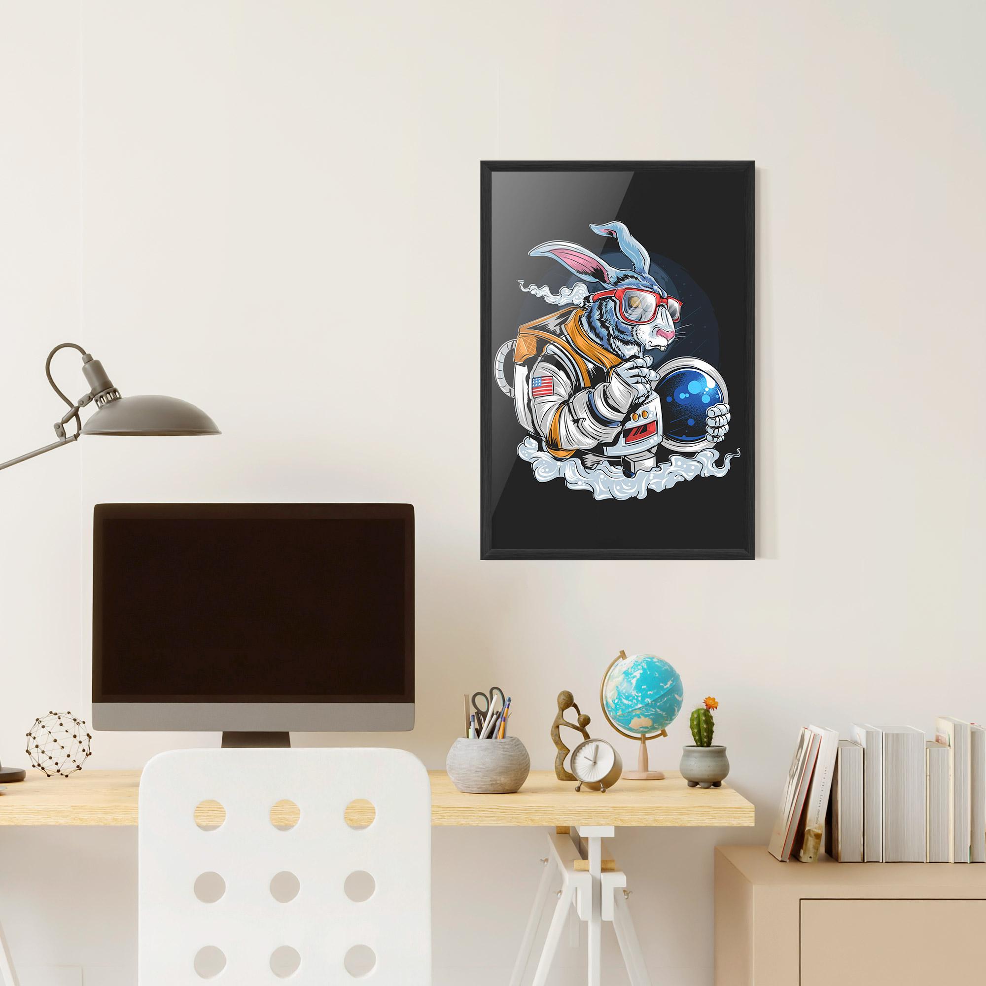 Gerahmte Poster Moon Bunny mockup 6