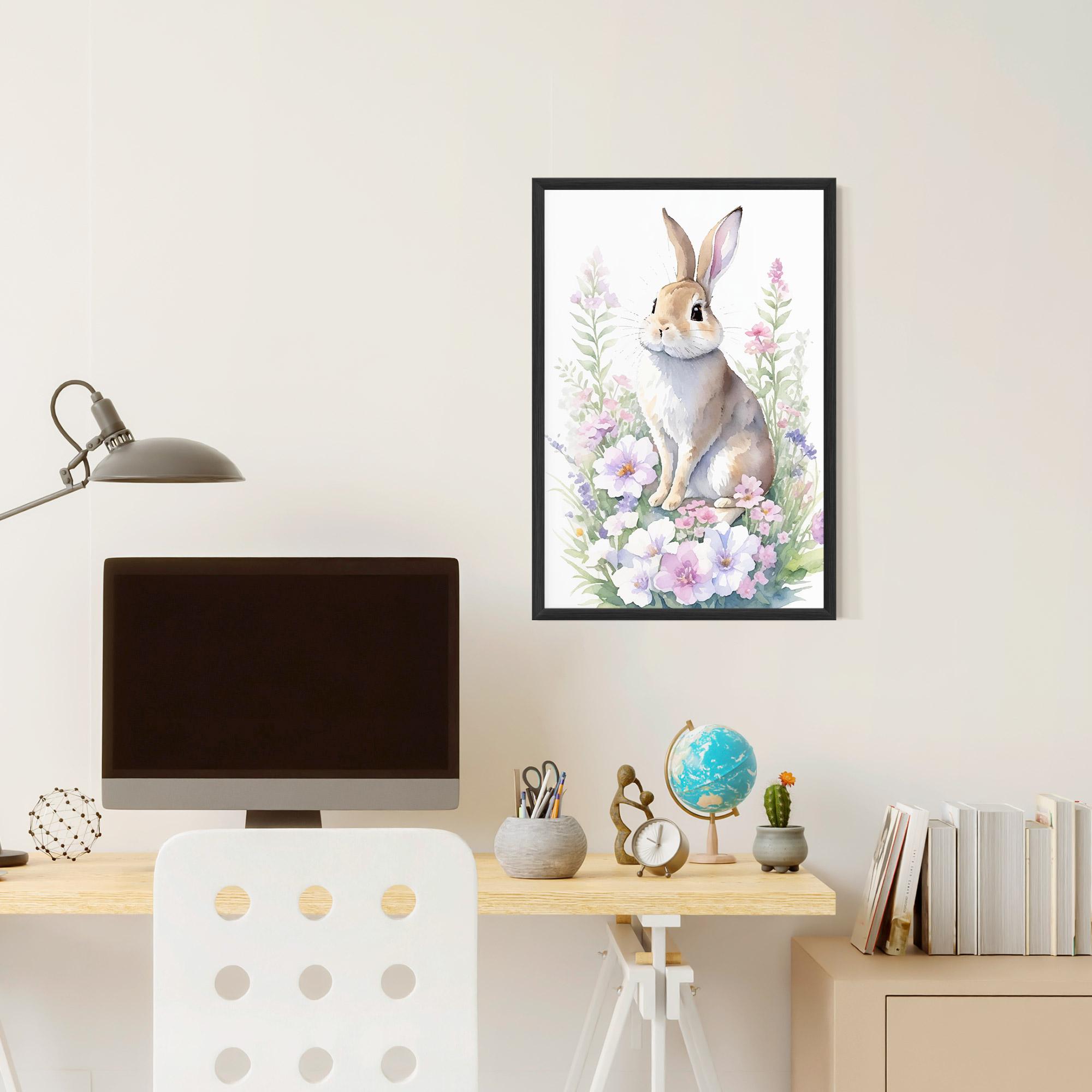 Gerahmte Poster Pretty Cute Bunny mockup 6
