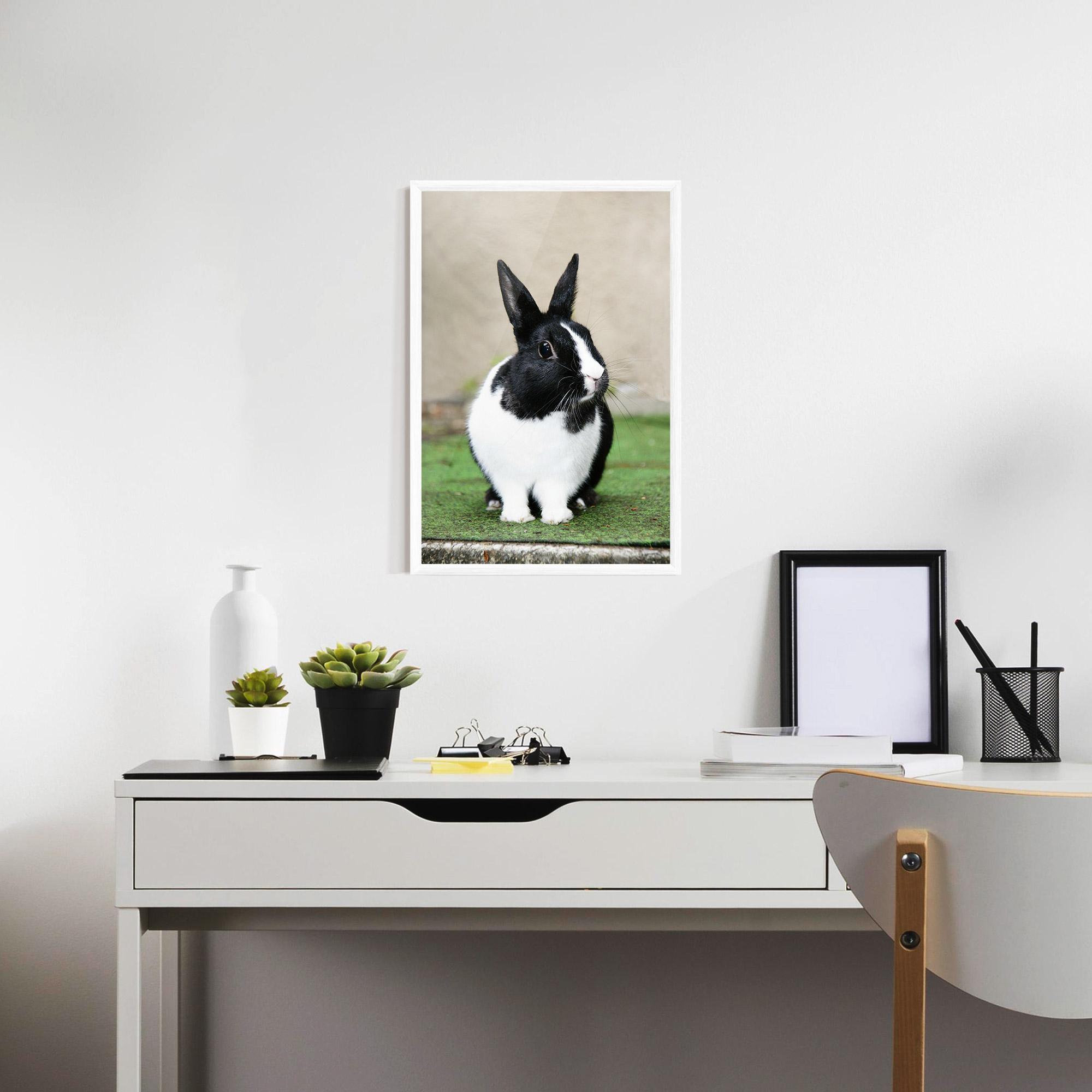 Gerahmte Poster Black Ear Rabbit mockup 7