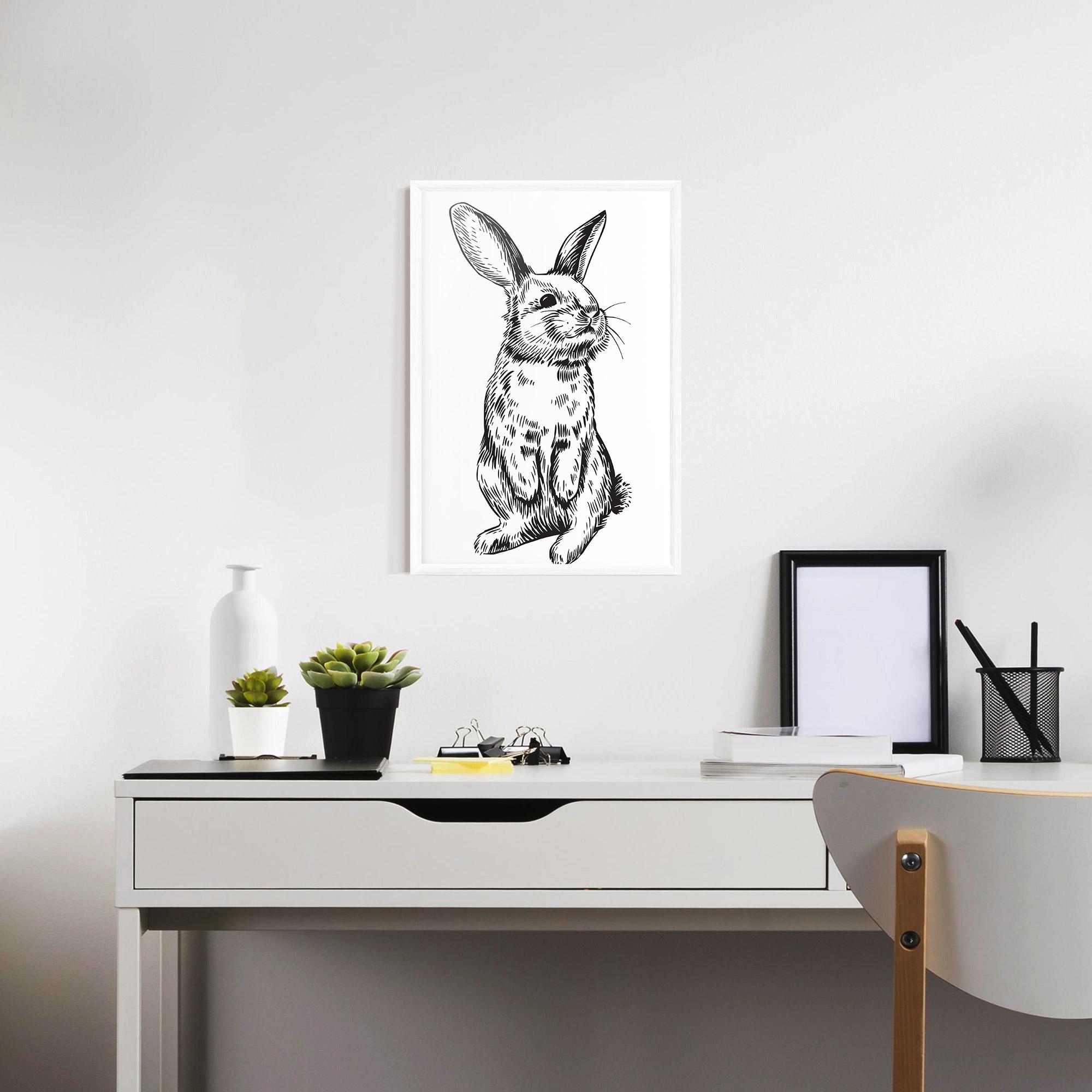 Gerahmte Poster Cute Bunny mockup 7