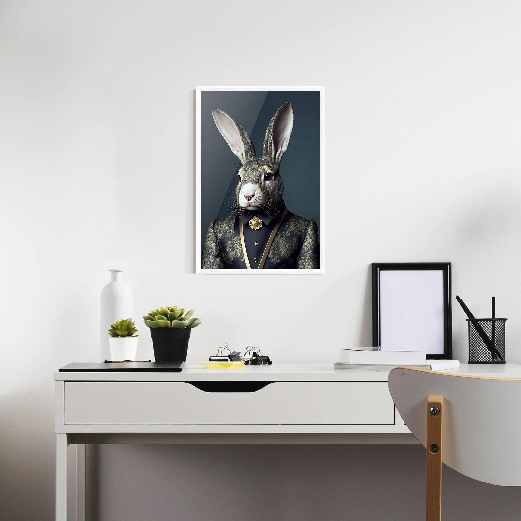 Gerahmte Poster Elegant Rabbit mockup 7